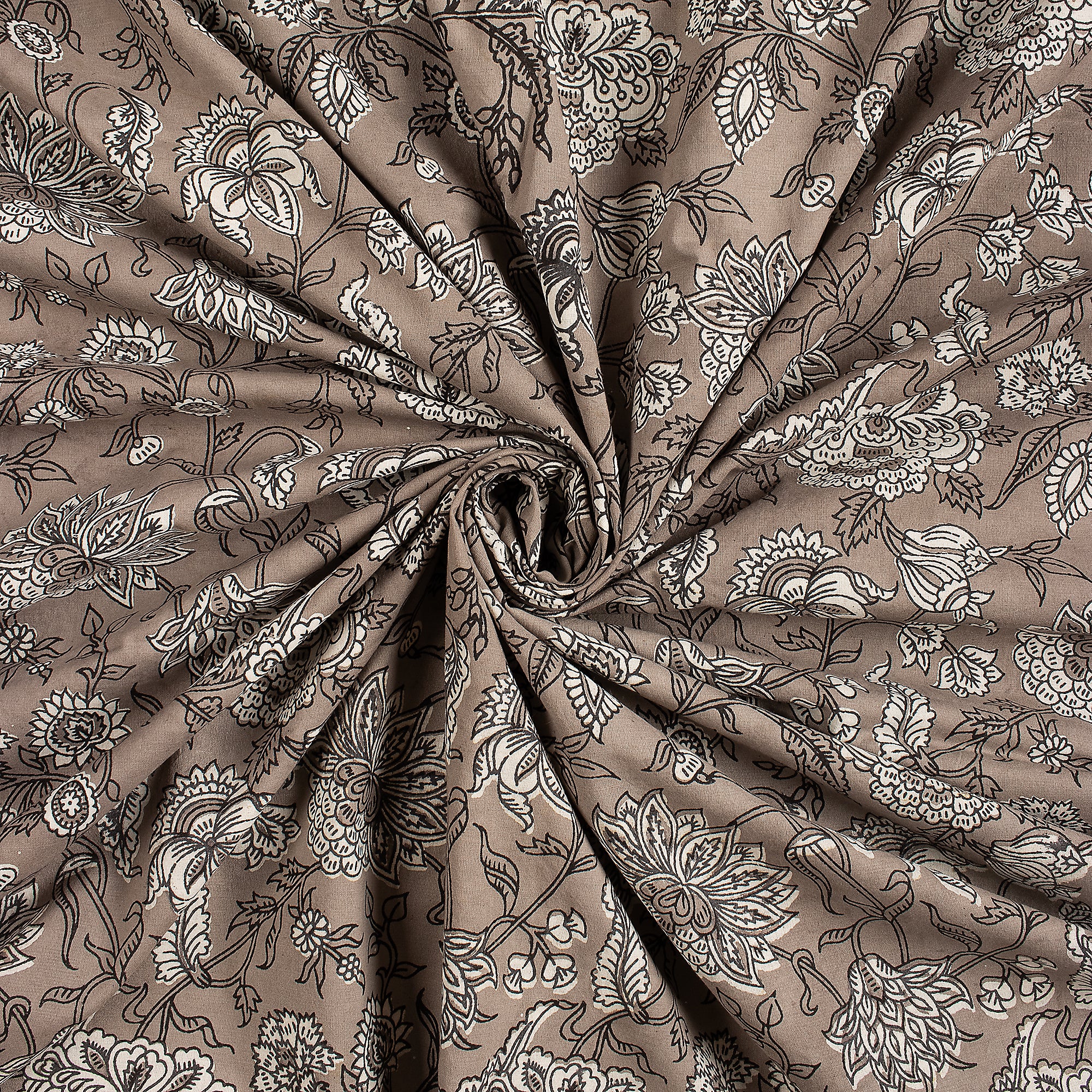 Floral Hand Block Printed Cotton Textile Kashish Fabric