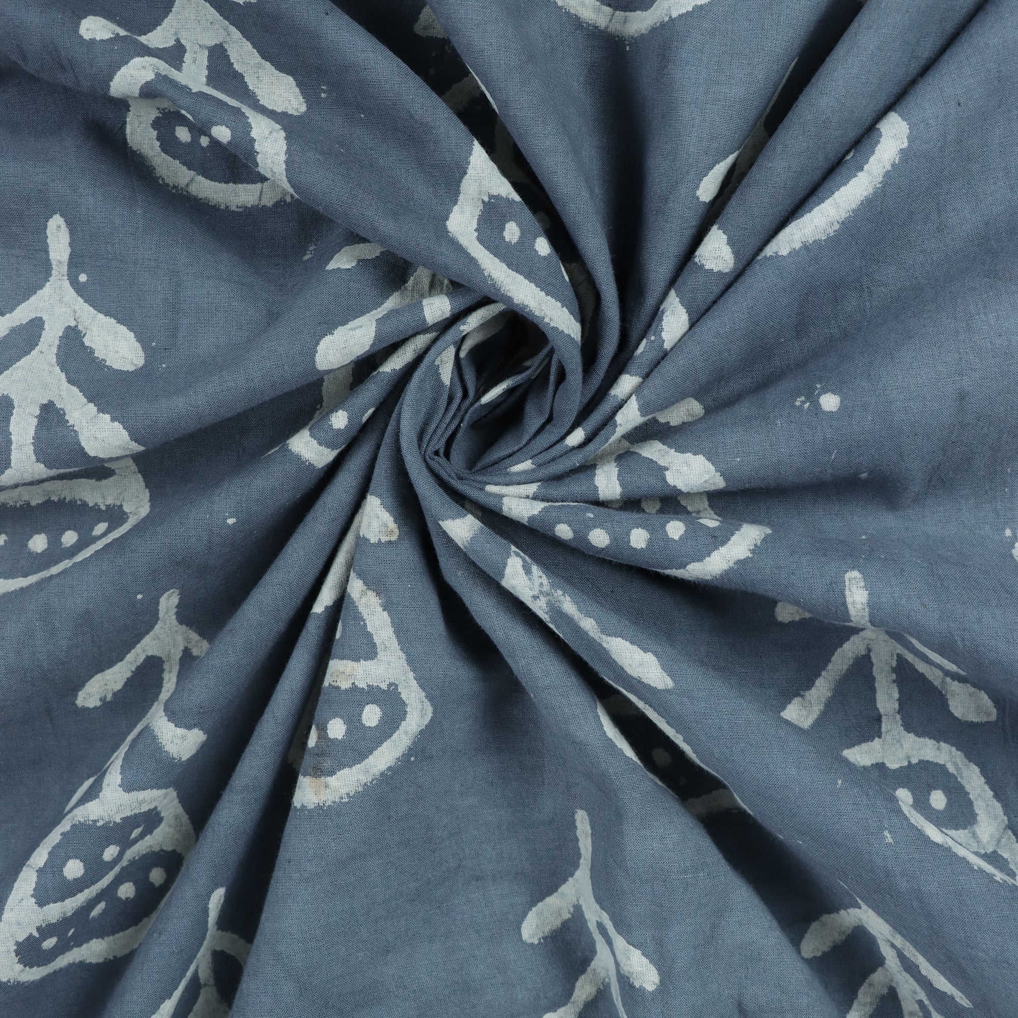 Floral Handcrafted Indian Kashish Hand Block Print Fabric