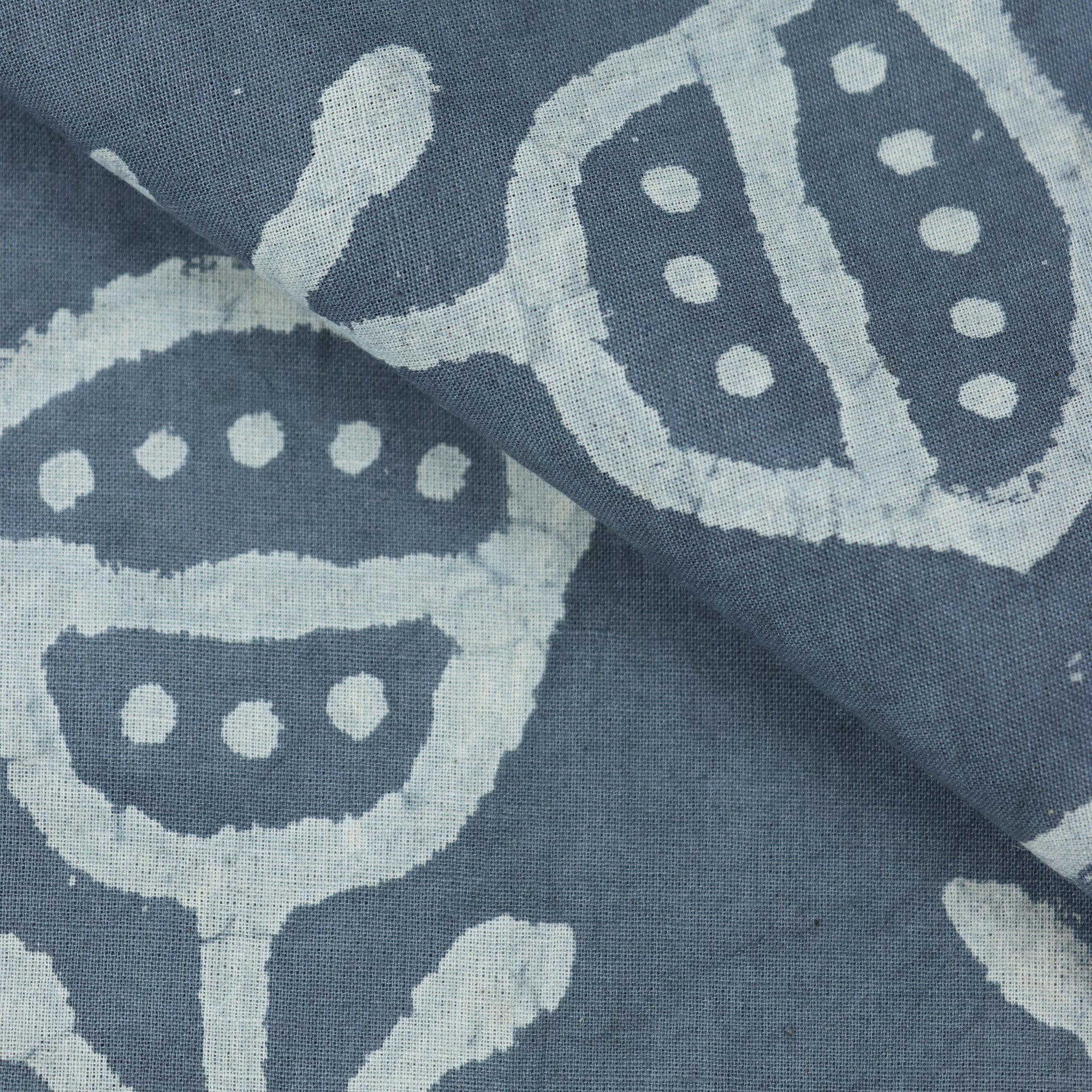 Floral Handcrafted Indian Kashish Hand Block Print Fabric