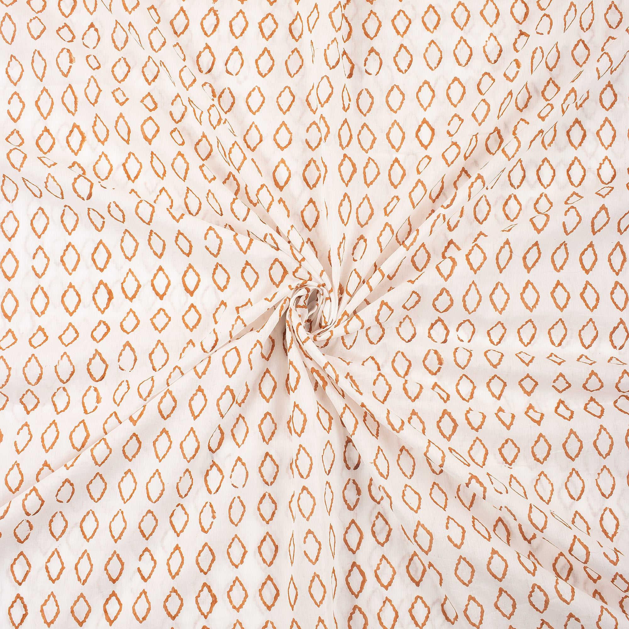 Geometrical Cotton Hand Block Print Fabric
