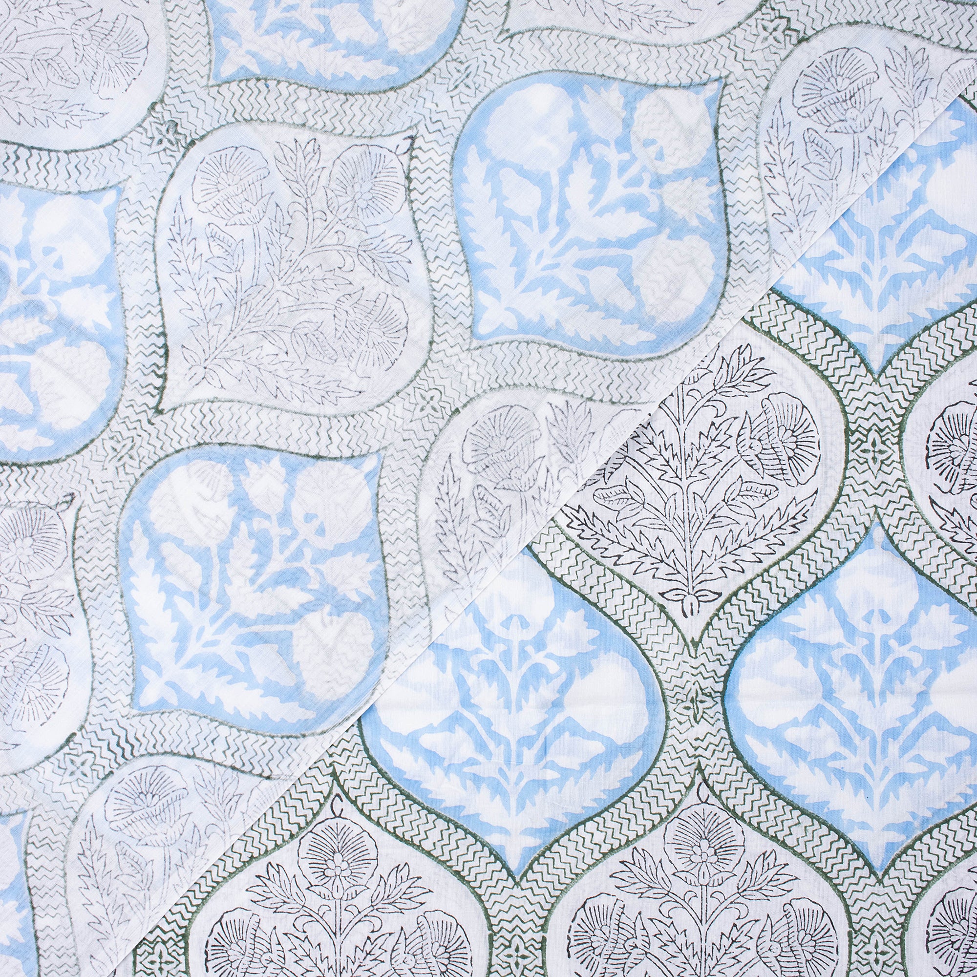 Geometrical Print Hand Block Cotton Fabric