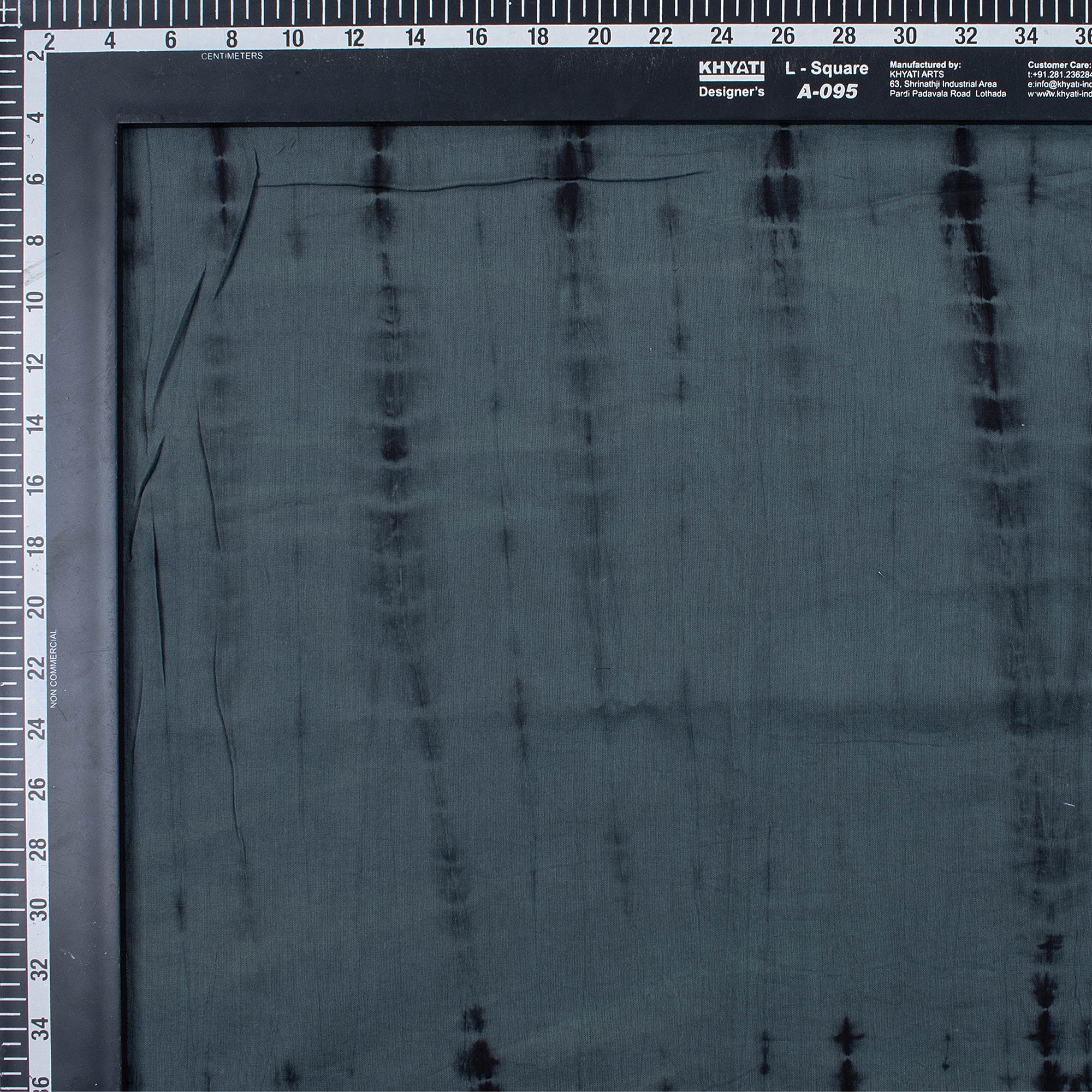 Gray Tie Dye Shibori Fabric