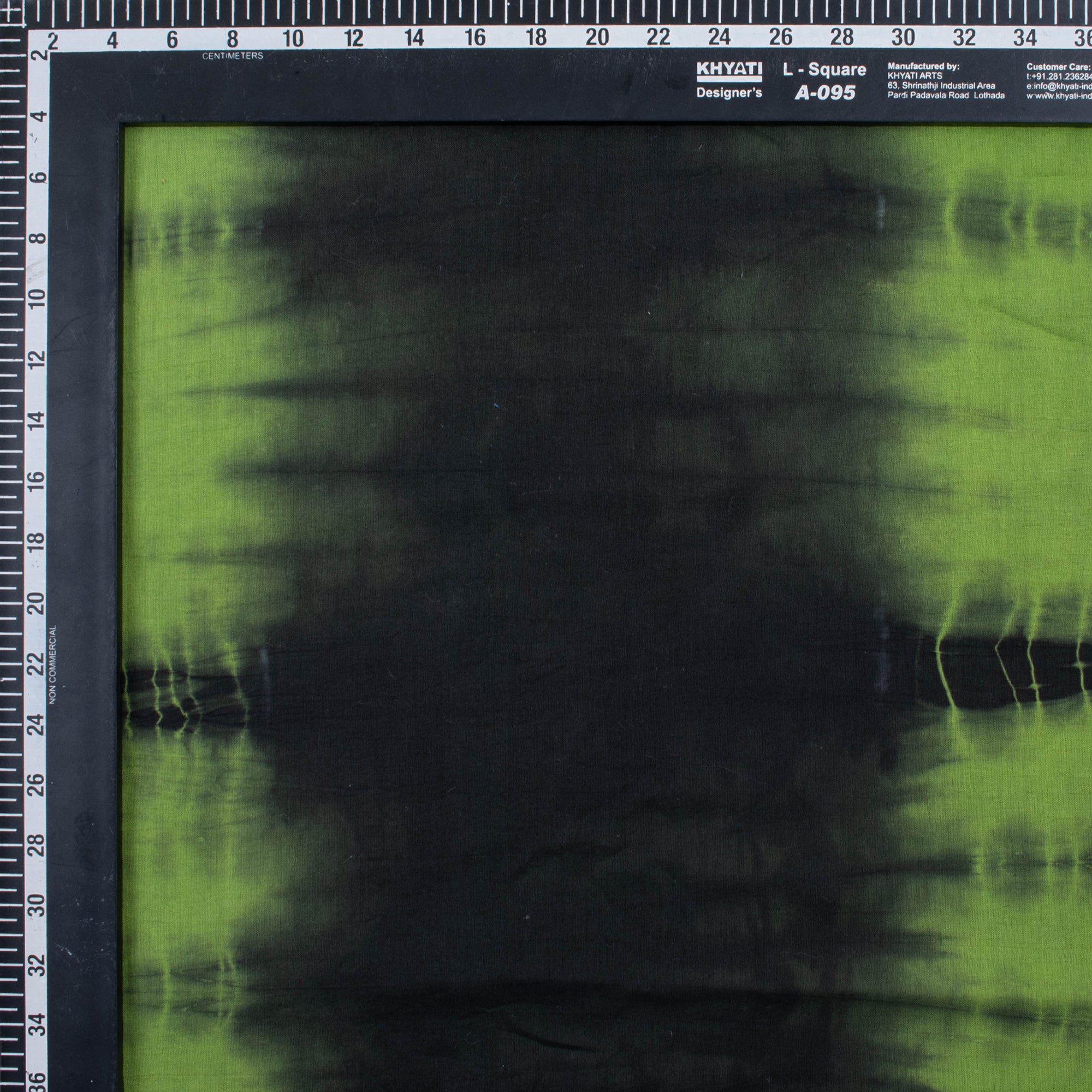 Green Cotton Tie Dye Shibori Fabric