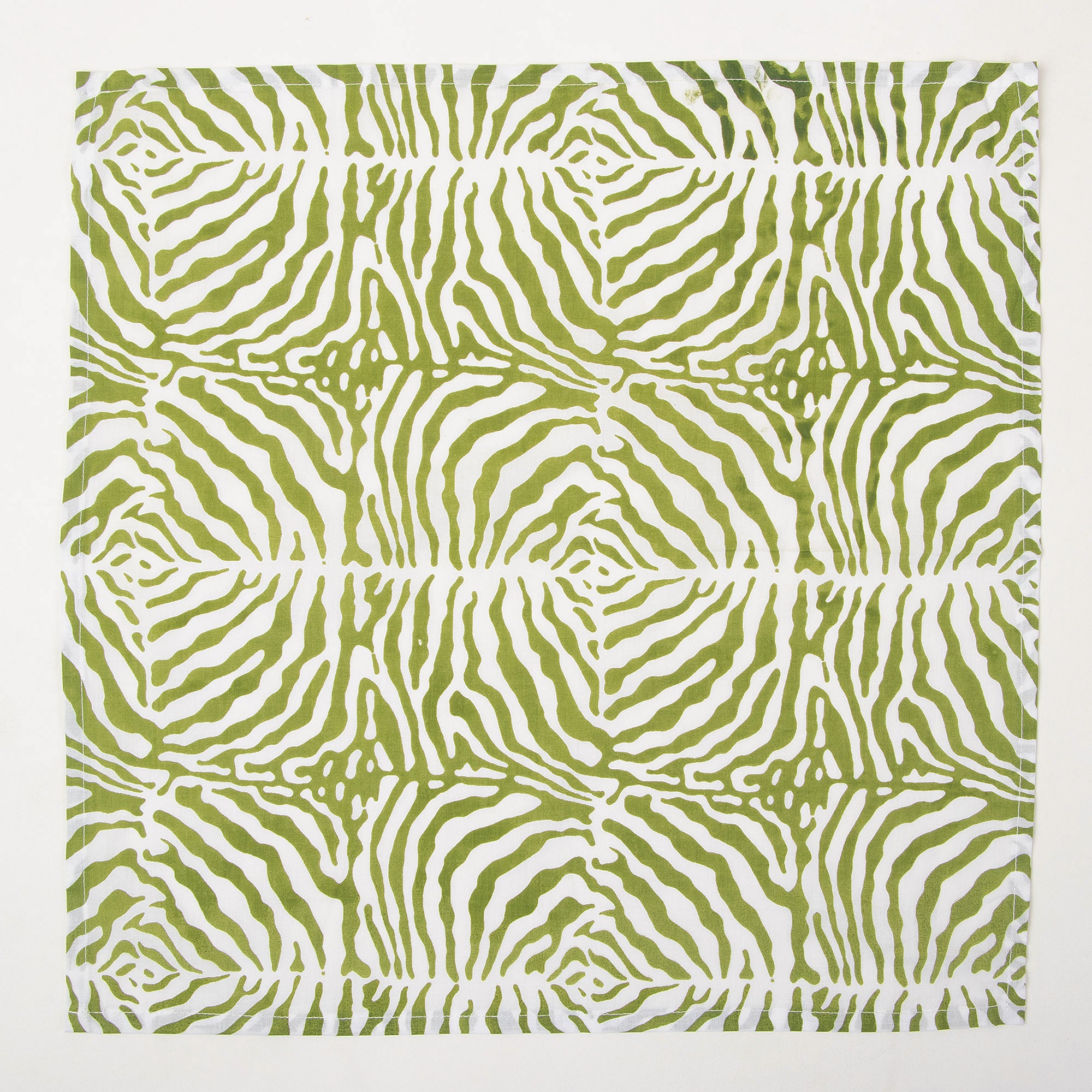 Green Pure Cotton Reusable Dinner Napkin Cloth