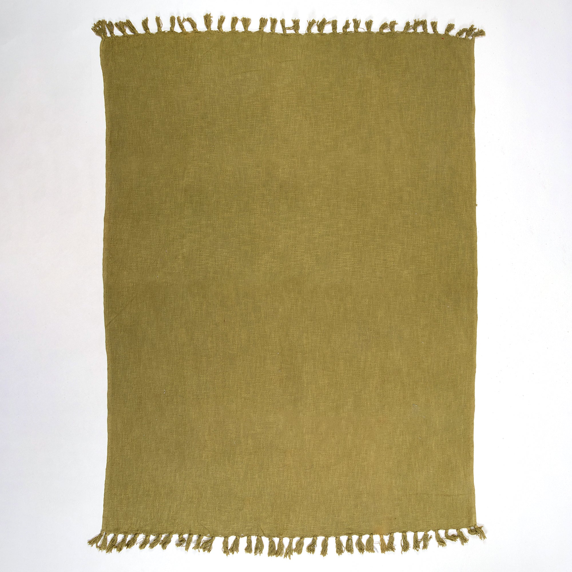 Green Soft Cotton Indian Throw Blanket for Bed