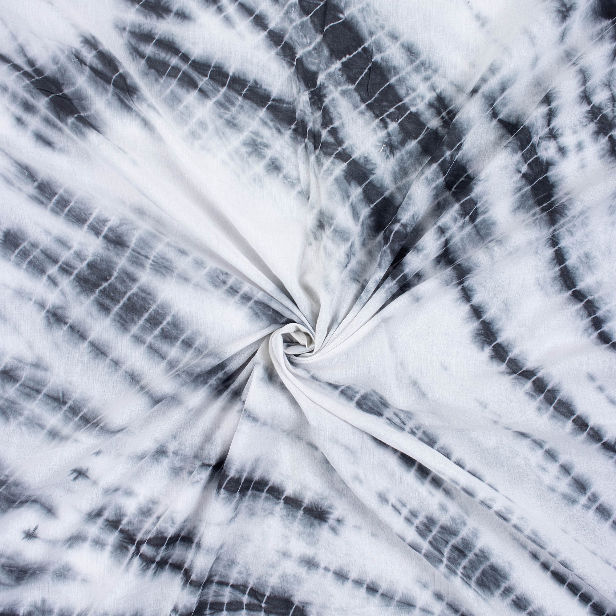 Grey Kimono Tie Dye Shibori Fabric