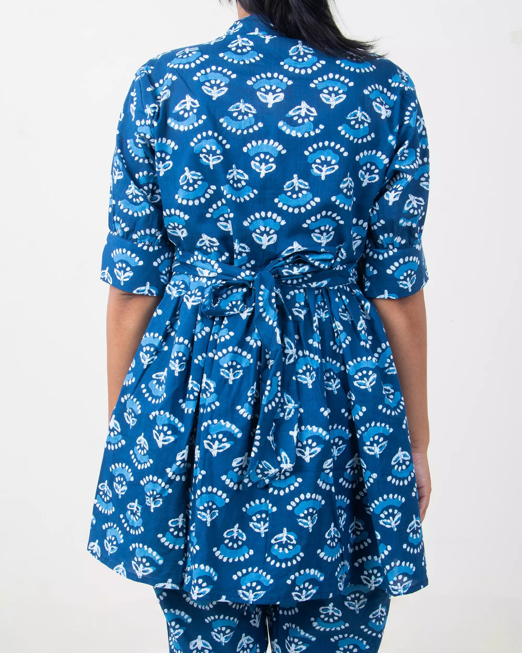 Hand Block Floral Cotton Ladies Co-Ord Set