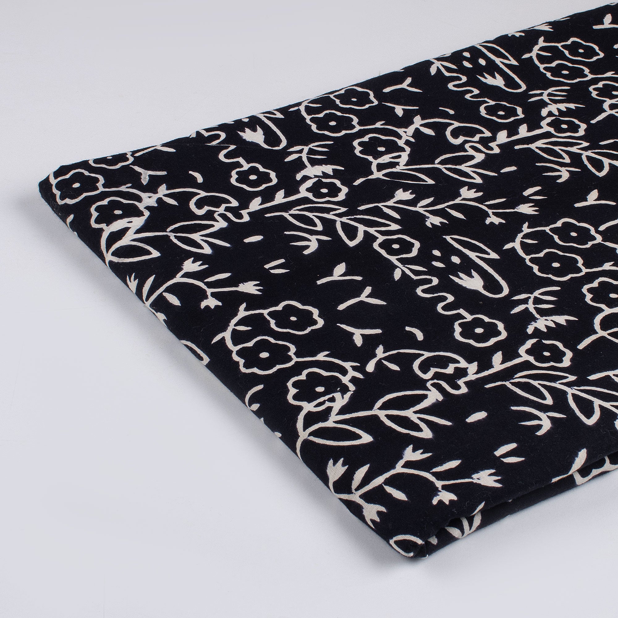 Hand Block Monochrome Print Fabric