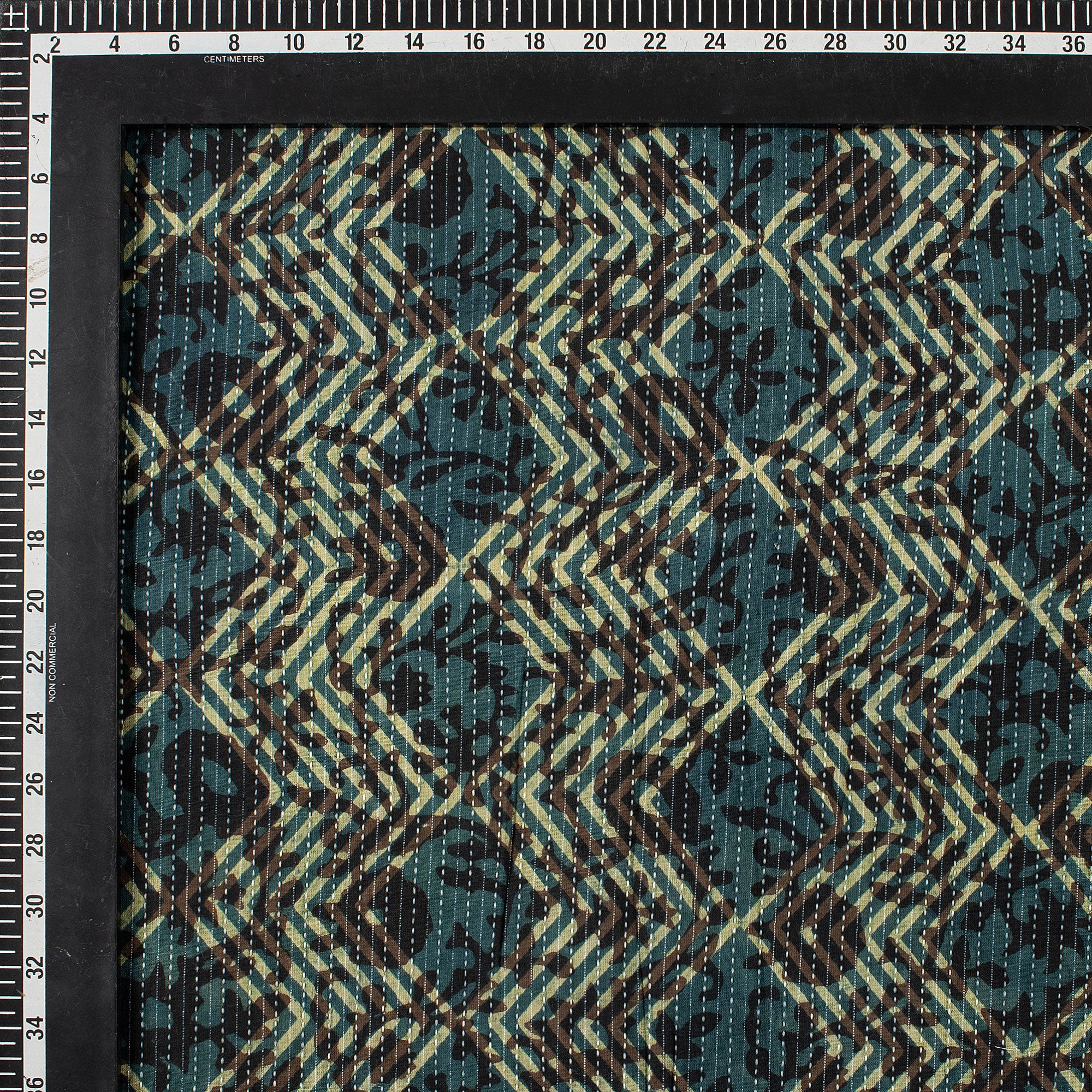Hand Block Print Organic Cotton Dabu Kantha Fabric
