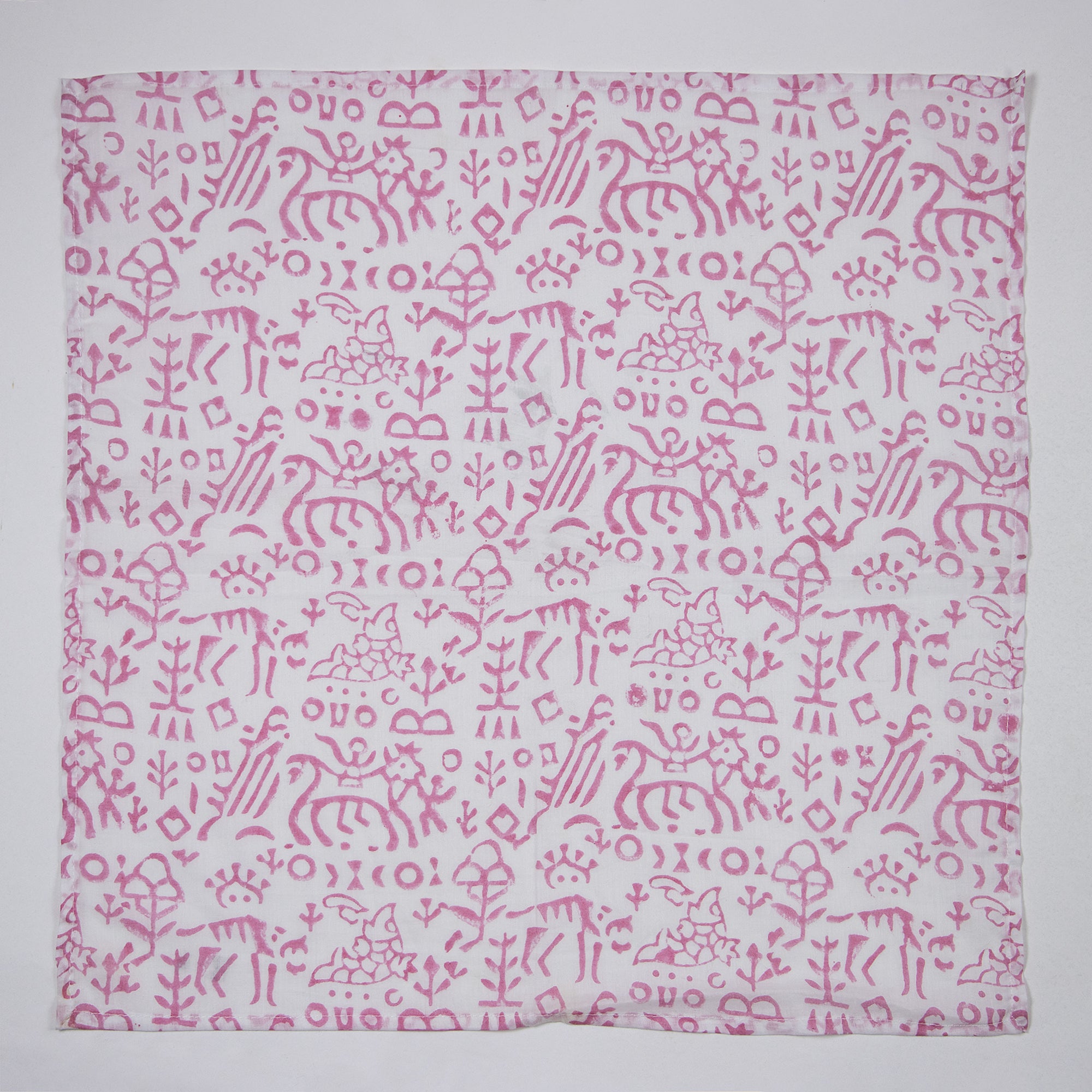 Hand Block Printed Cotton Dining Napkin Cloth