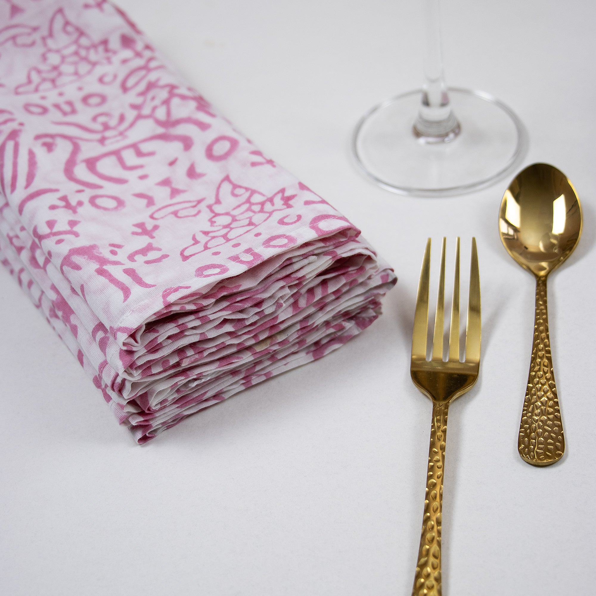 Hand Block Printed Cotton Dining Napkin Cloth