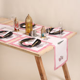 Hand Block Printed Cotton Dining Table Runner For Christmas