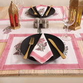 Hand Block Printed Cotton Dining Table Runner For Christmas