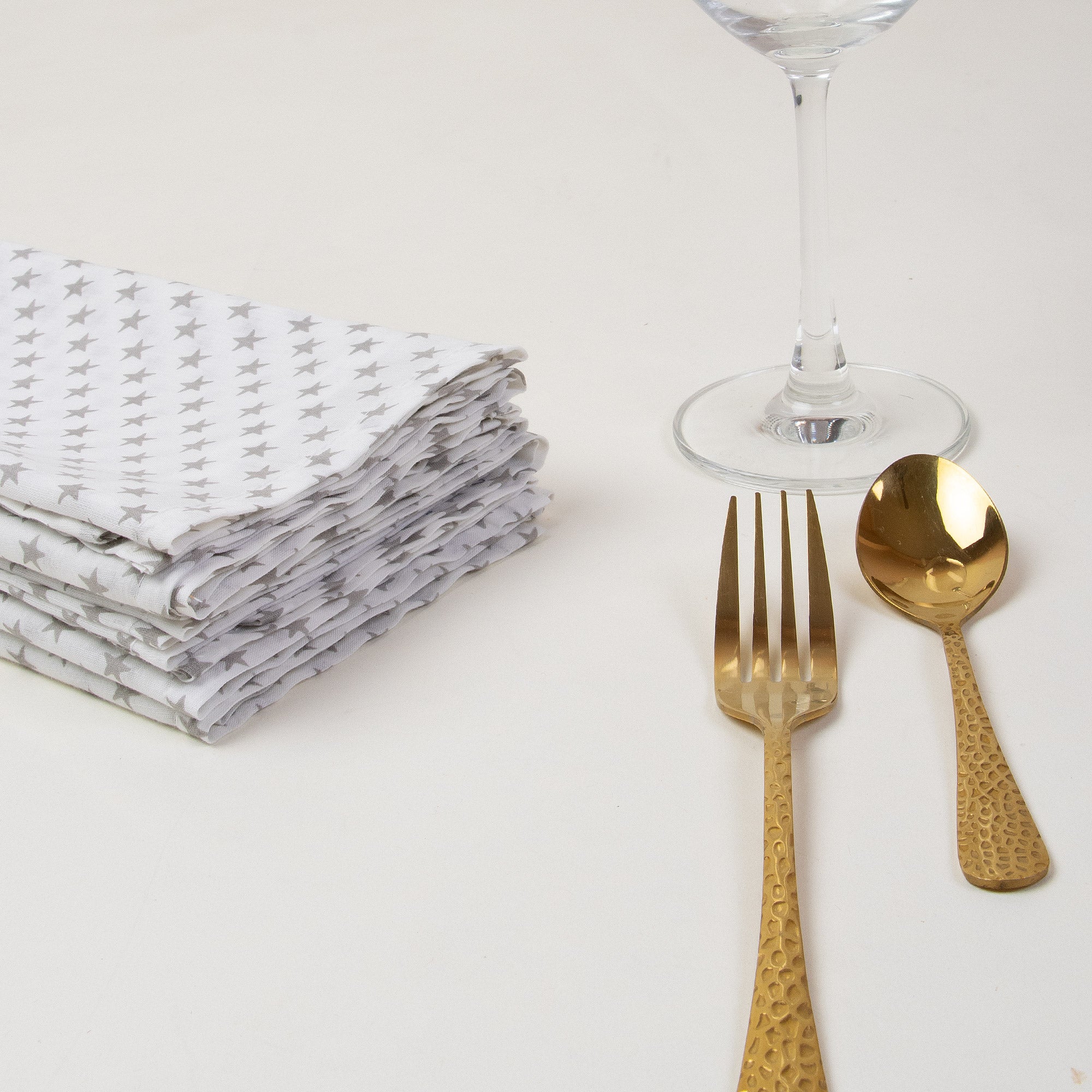 Hand Block Printed Cotton Dinner Napkins