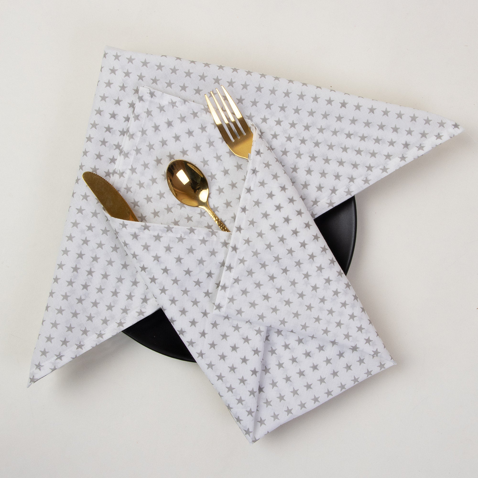 Hand Block Printed Cotton Dinner Napkins