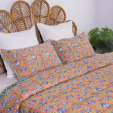 Hand Block Printed Cotton Dohar Quilt Blanket