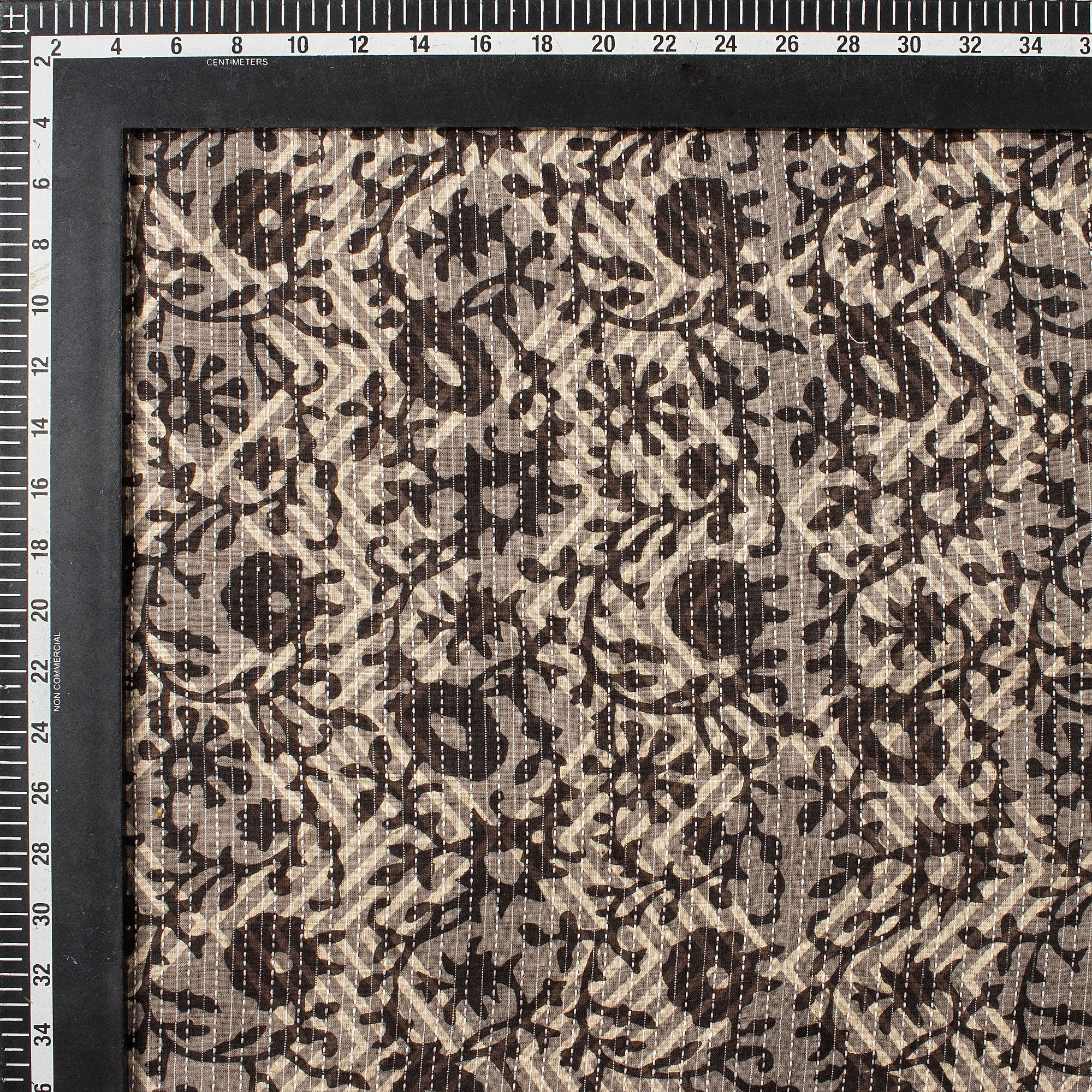 Hand Block Printed Pure Cotton Dabu Kantha Fabric