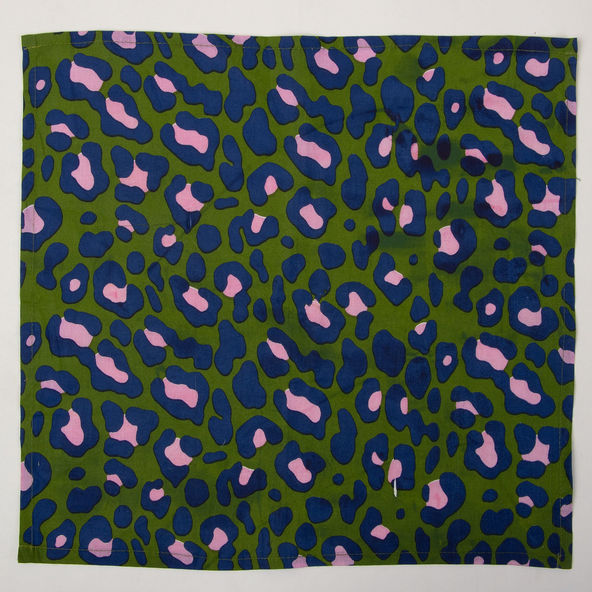 Hand Block Pure Cotton Green Printed Reusable Napkins