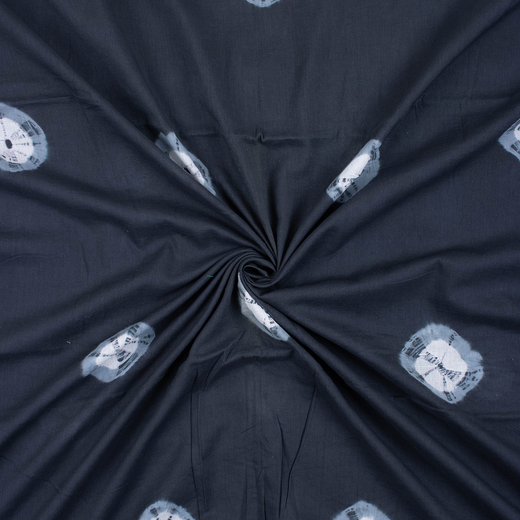 Hand Dye Cotton Polka Dots Tie Dye Shibori Fabric