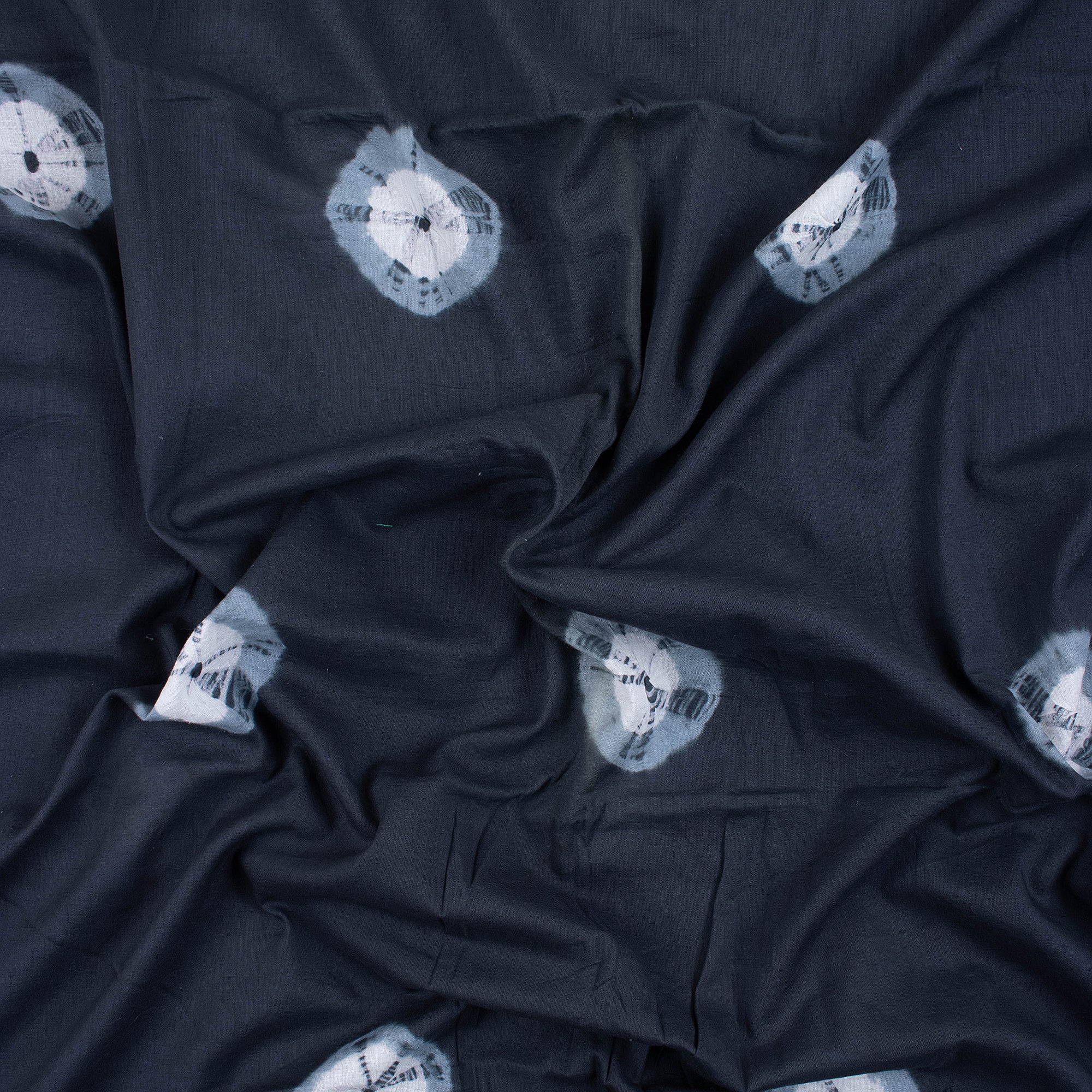 Hand Dye Cotton Polka Dots Tie Dye Shibori Fabric