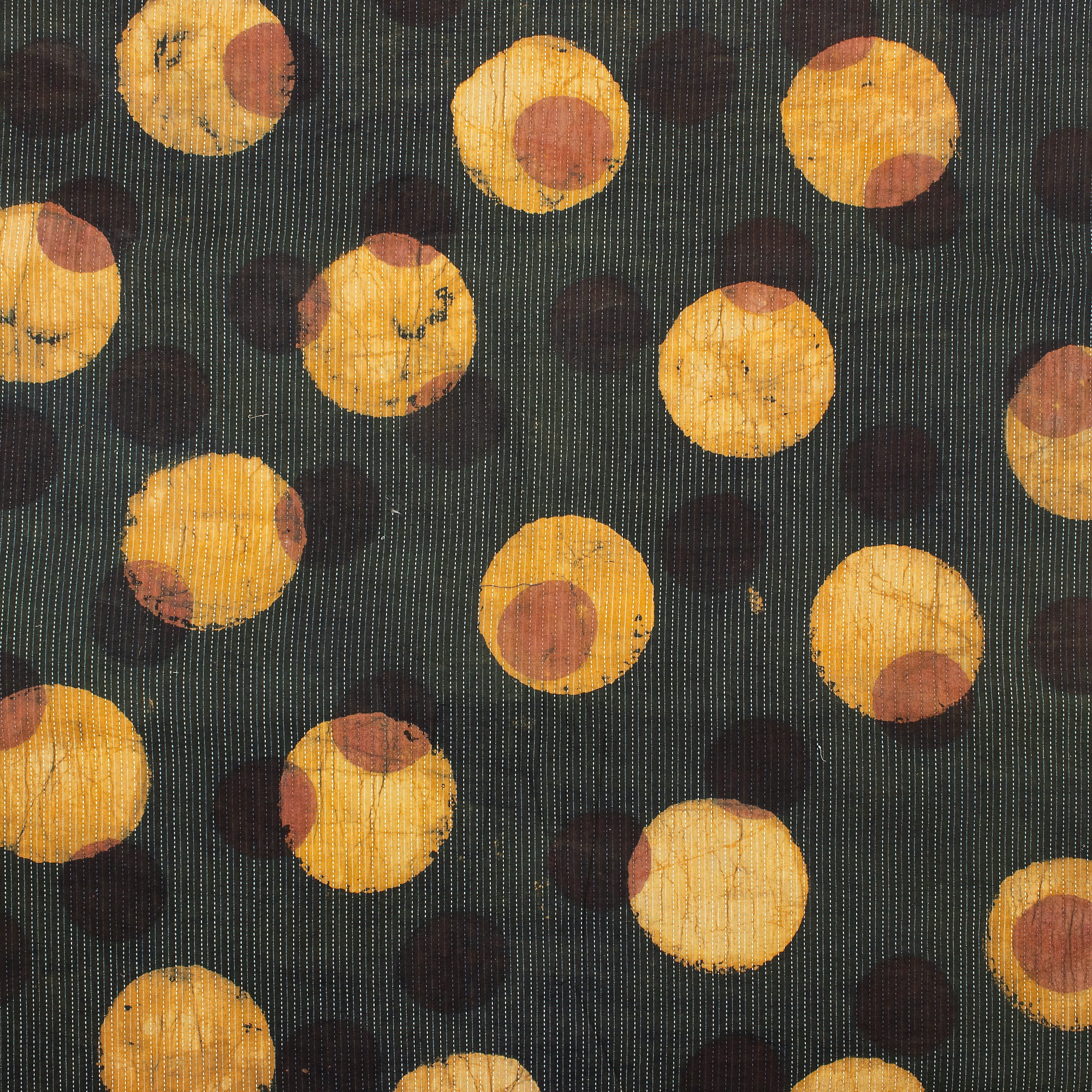 Hand Printed Dabu Organic Cotton Kantha Fabric