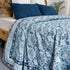 Handmade Blue Floral Dohar AC Blankets