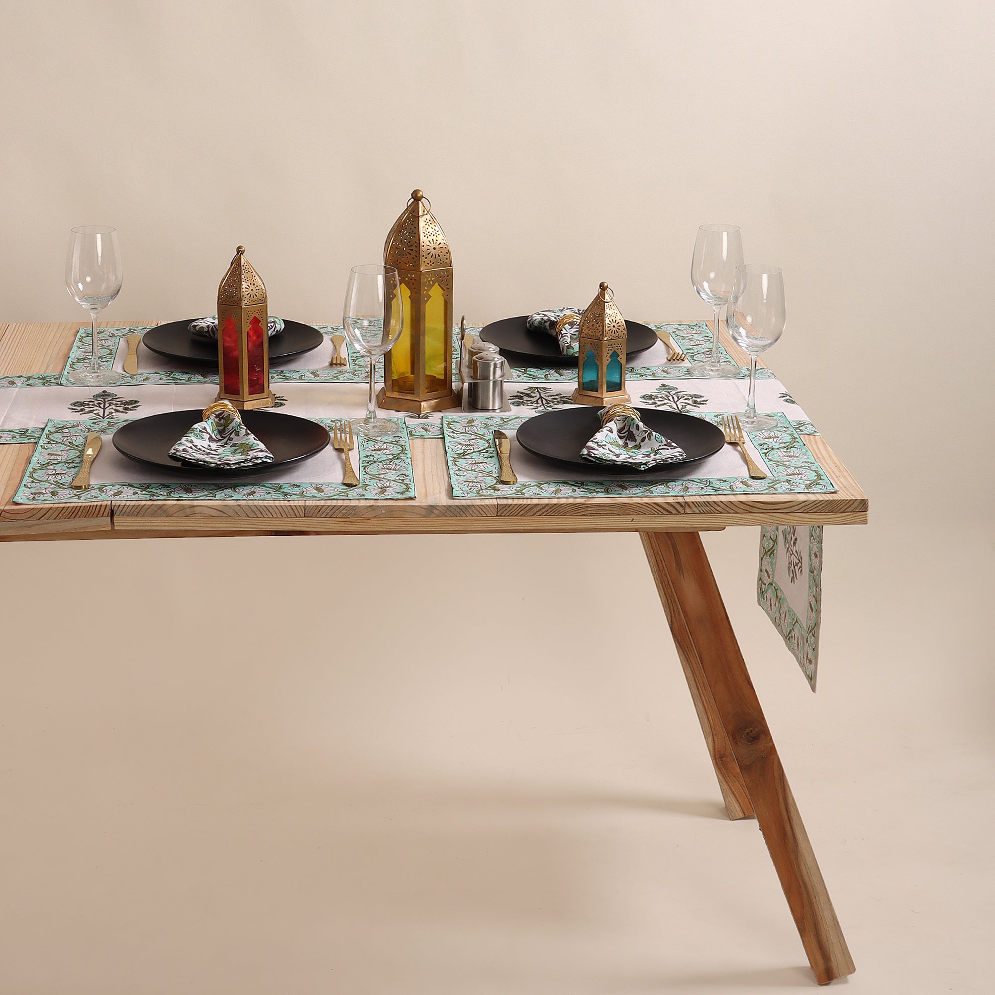 Handmade Cotton Outdoor Table Runner