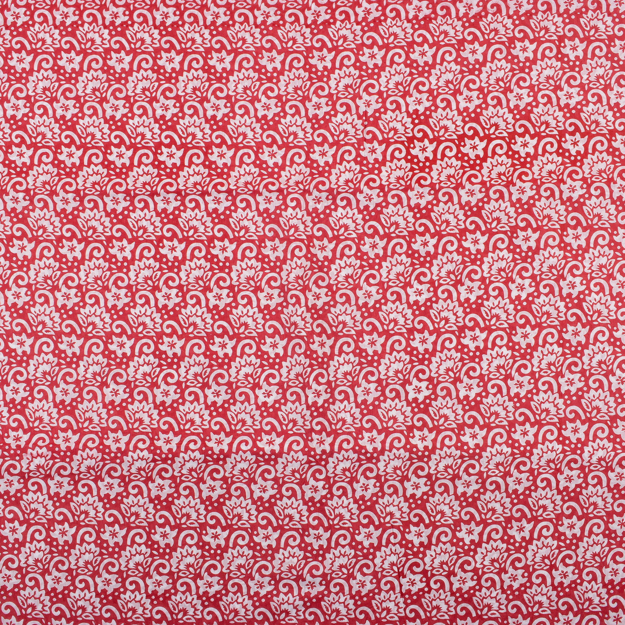 Handmade Floral Print Cotton Fabric Yard