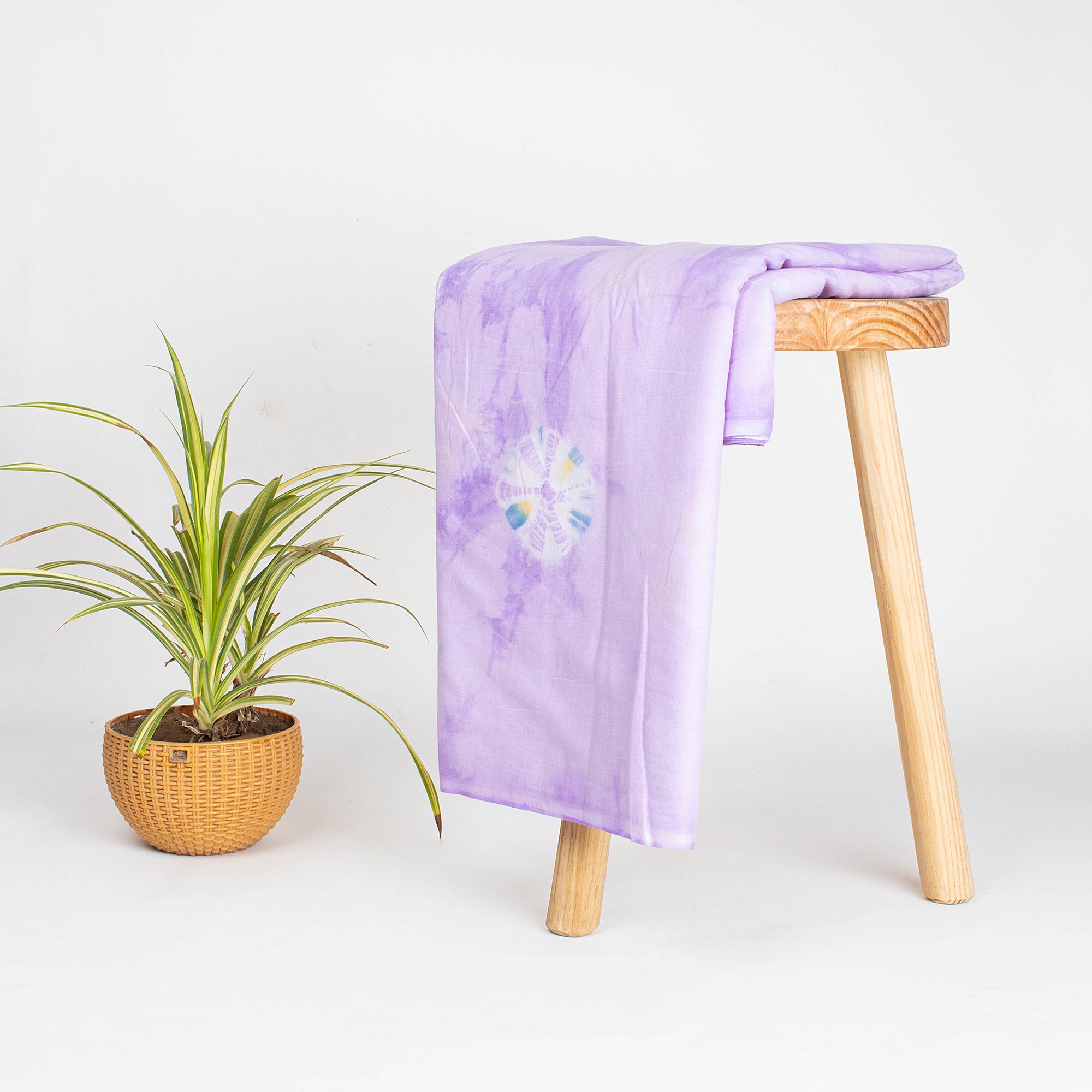 Handmade Indian Cotton Tie Dye Shibori Fabric