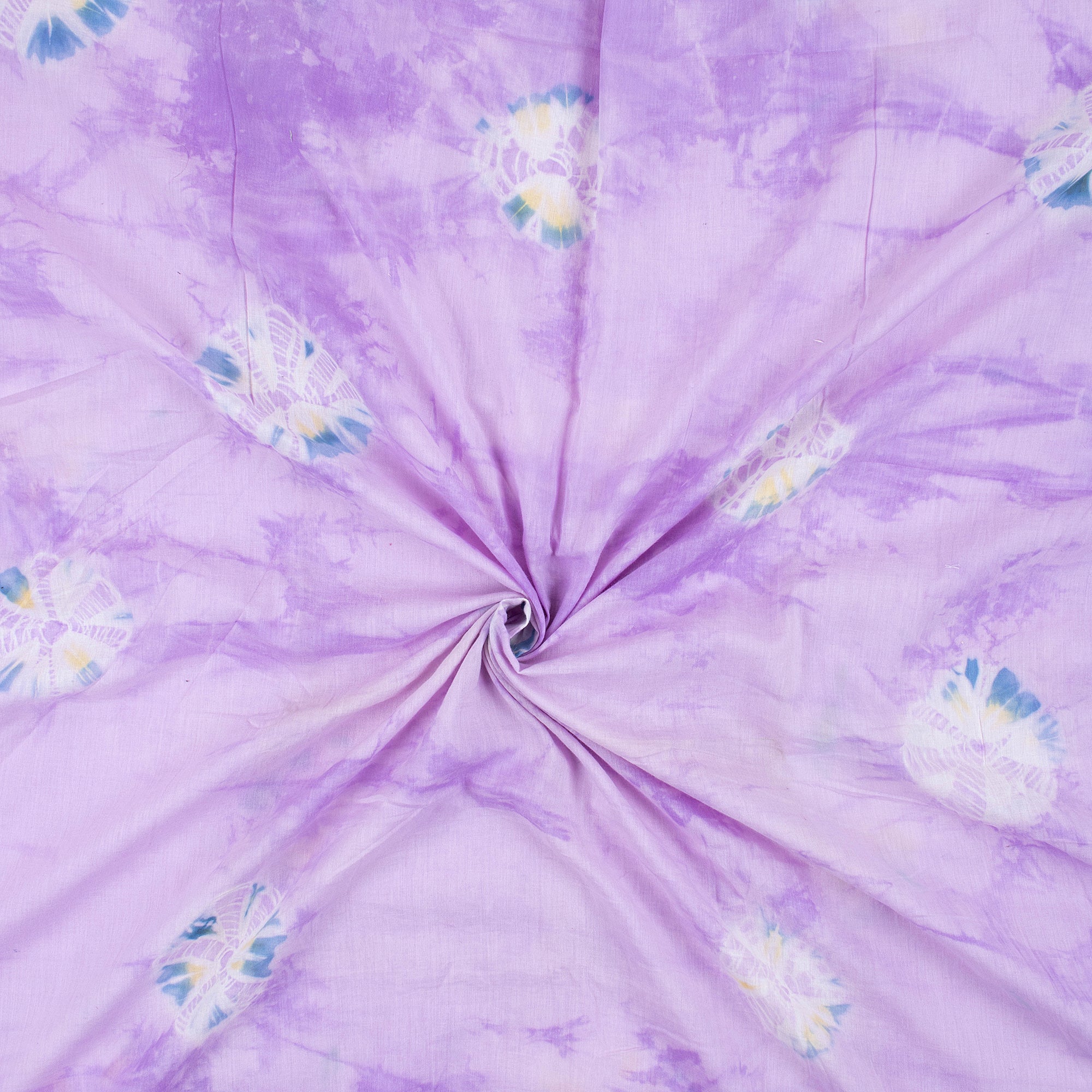 Handmade Indian Cotton Tie Dye Shibori Fabric