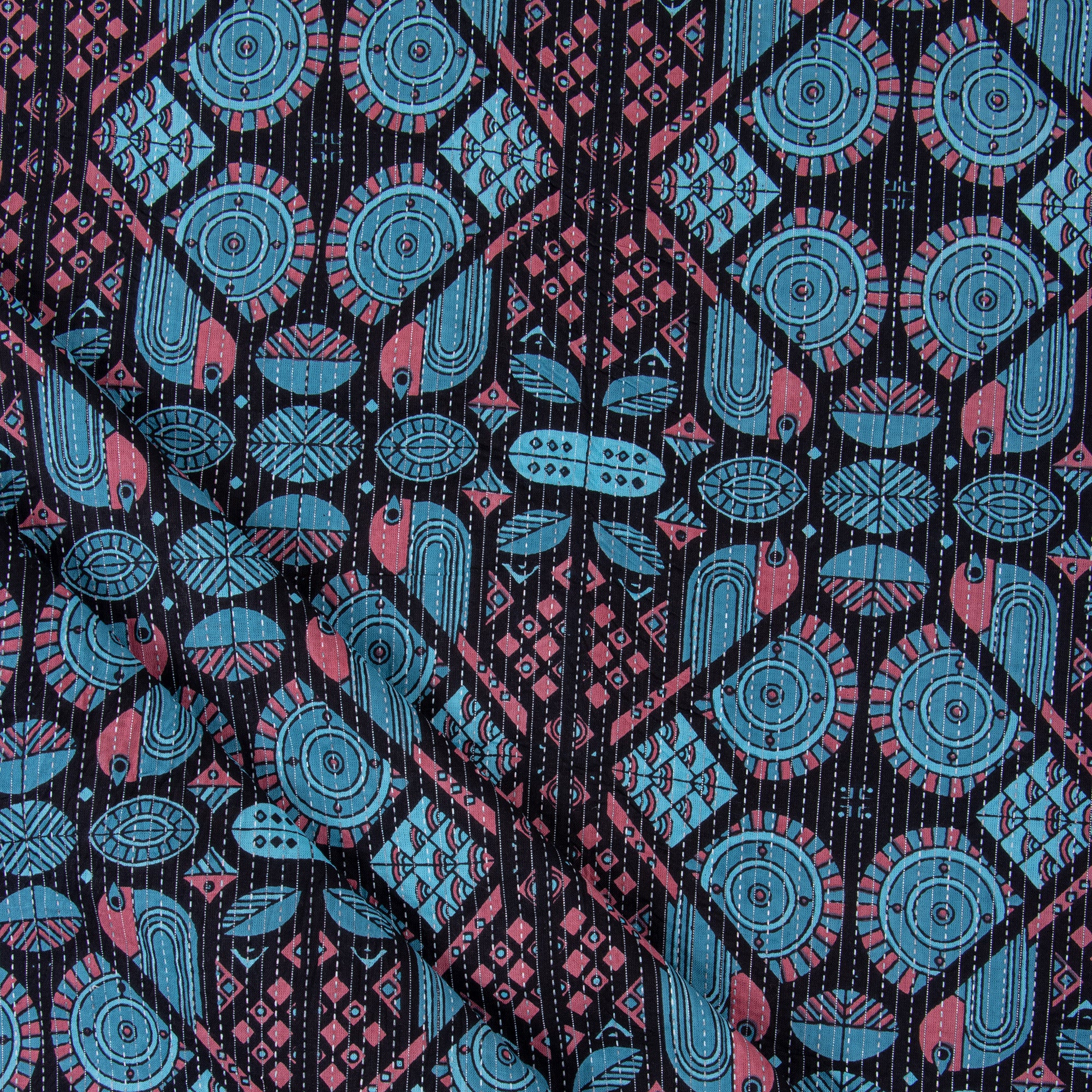 Handmade Natural Material Fabric 100% Cotton Kantha Fabric