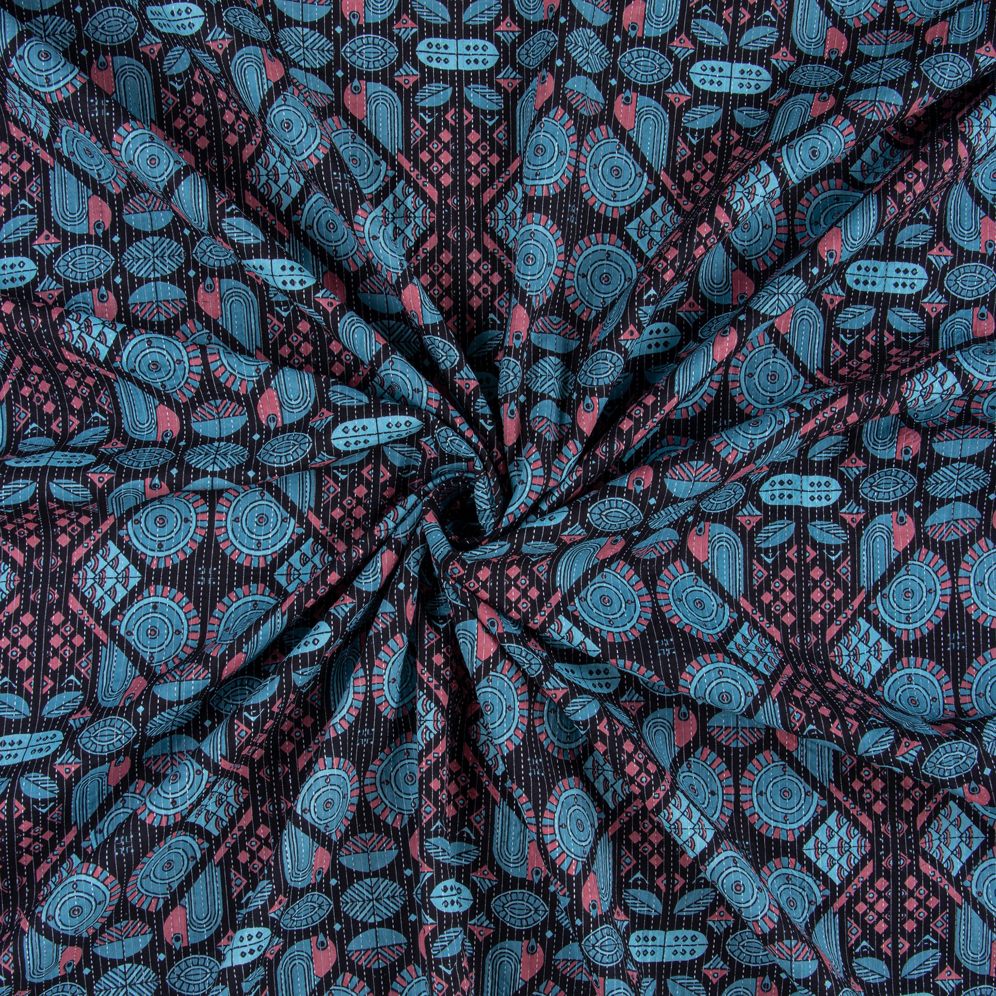 Handmade Natural Material Fabric 100% Cotton Kantha Fabric