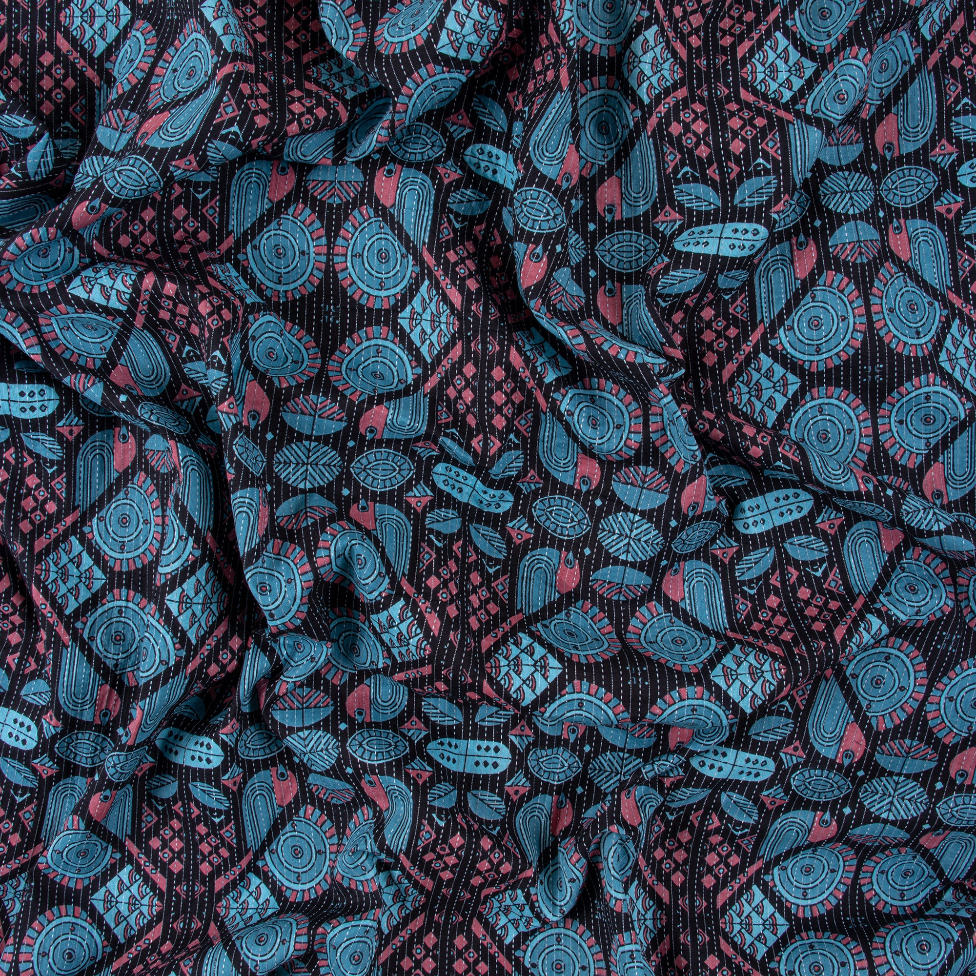 Handmade Natural Material Fabric 100% Cotton Kantha Fabric