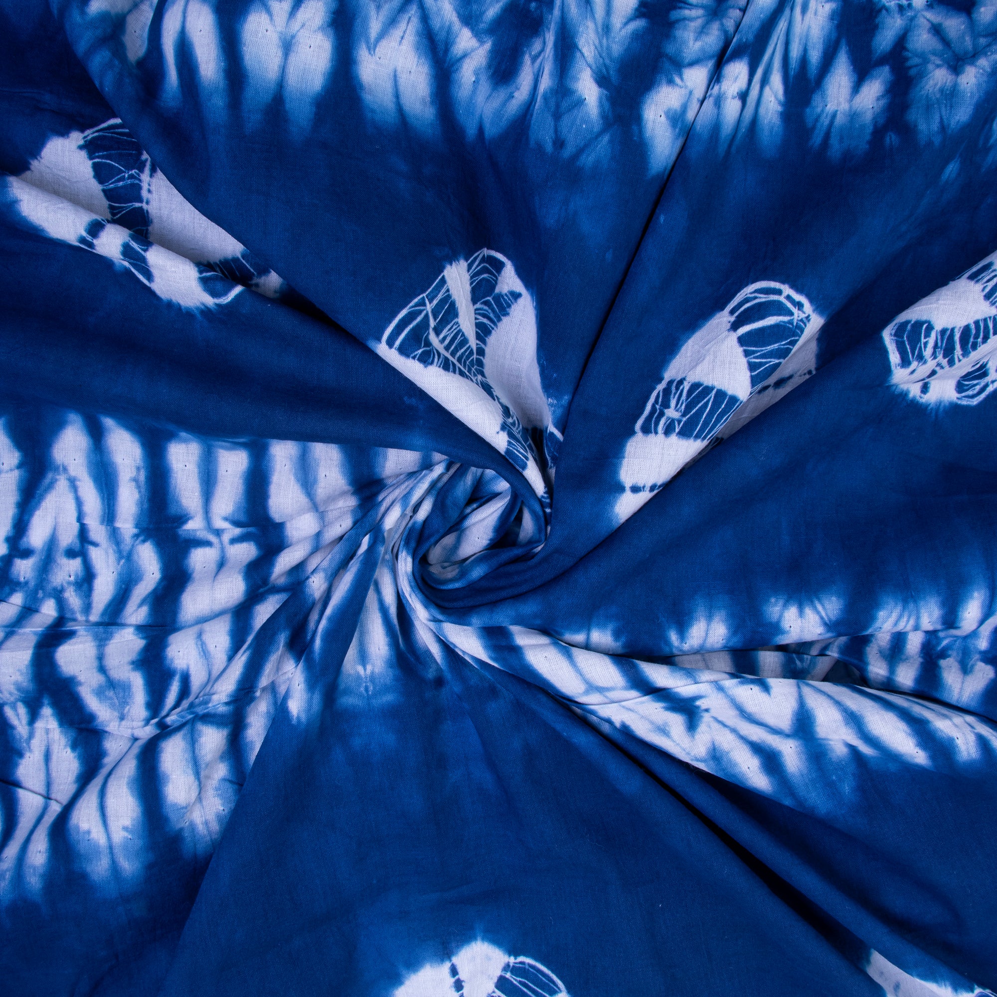 Handmade Organic Cotton Shibori Tie Dye Fabric
