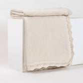 Handmade Soft Cotton Knitted Boho Throw Blanket