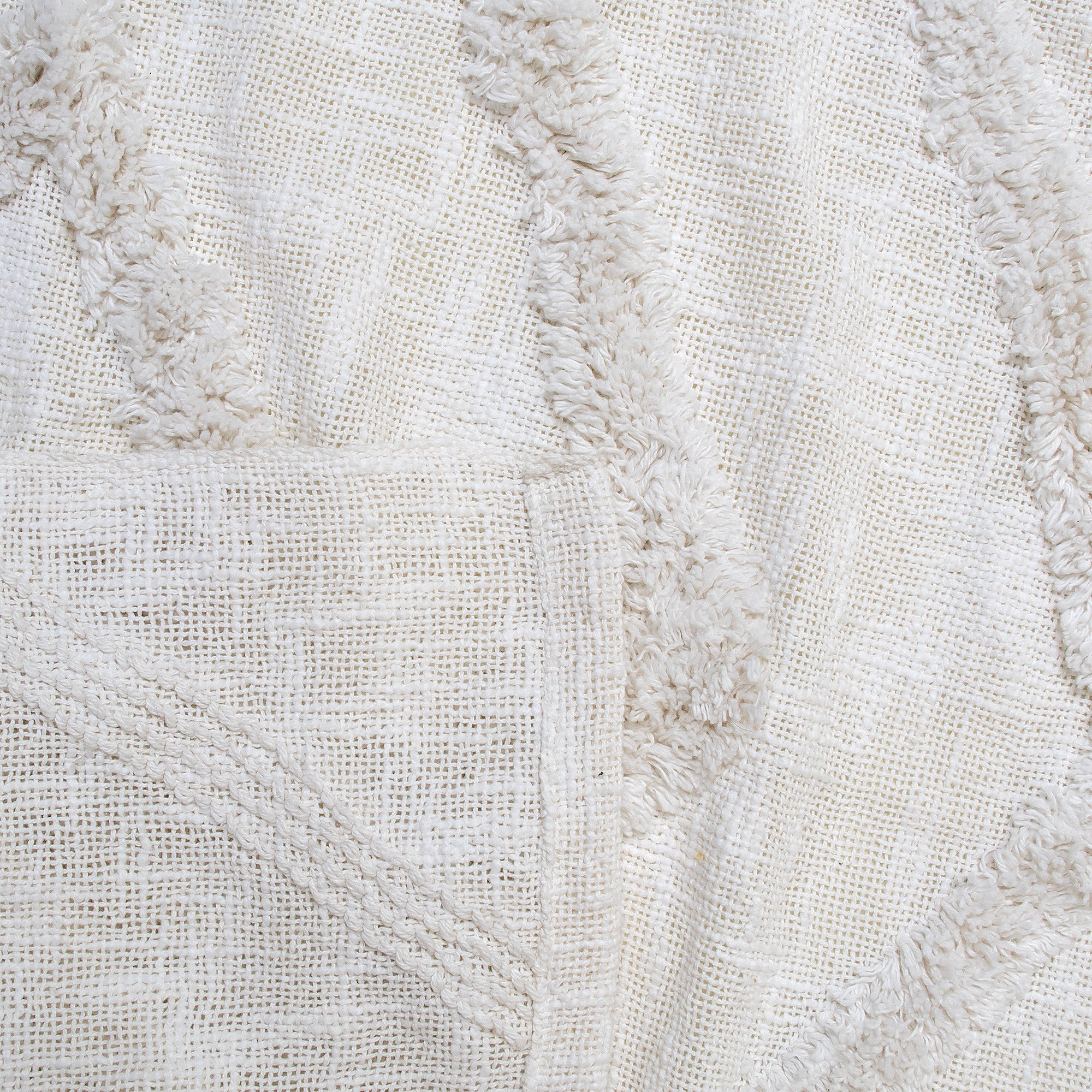 Handmade Solid White Cotton Soft Throw Blanket