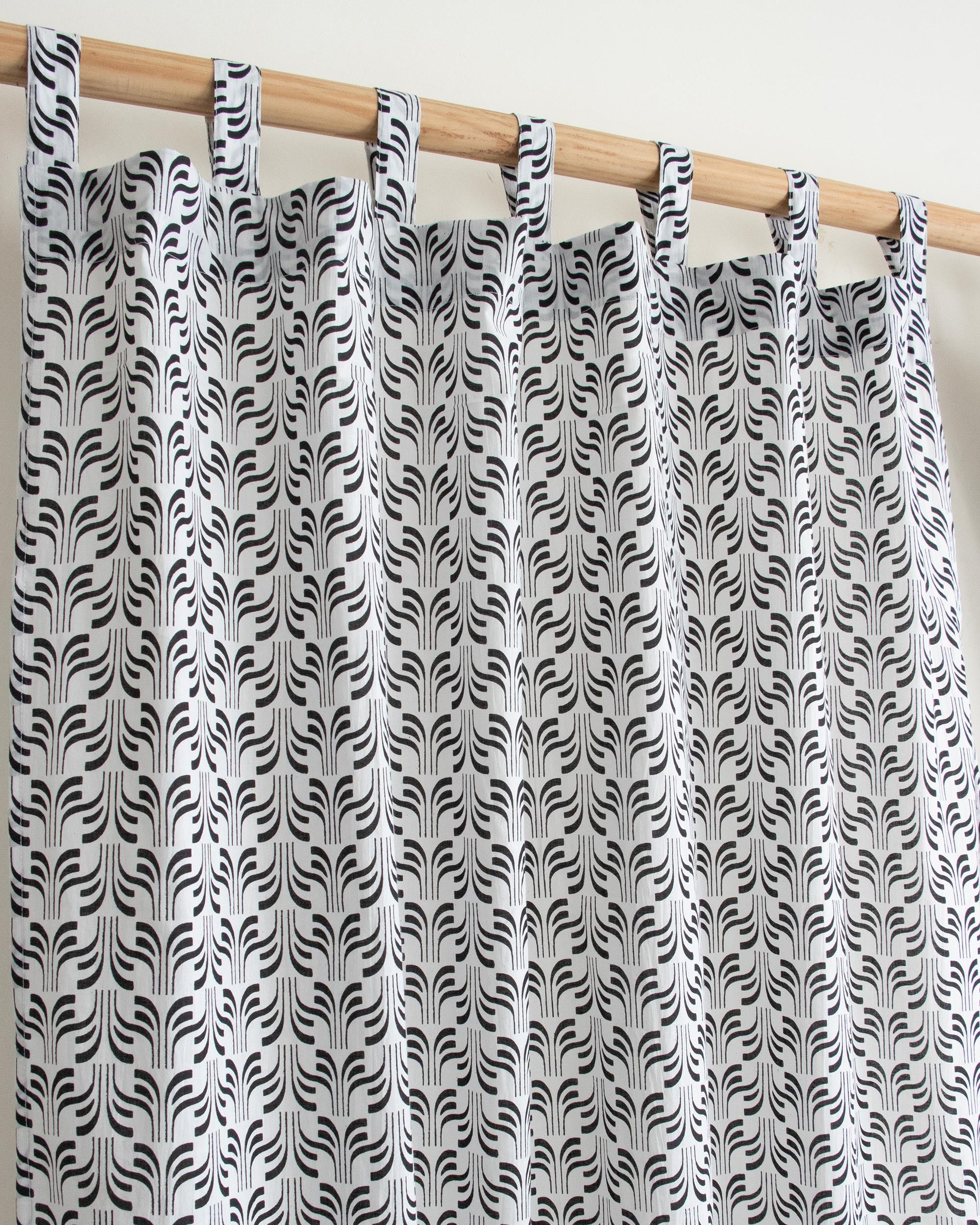 India Organic Cotton Block Printed Curtains for Home Decor