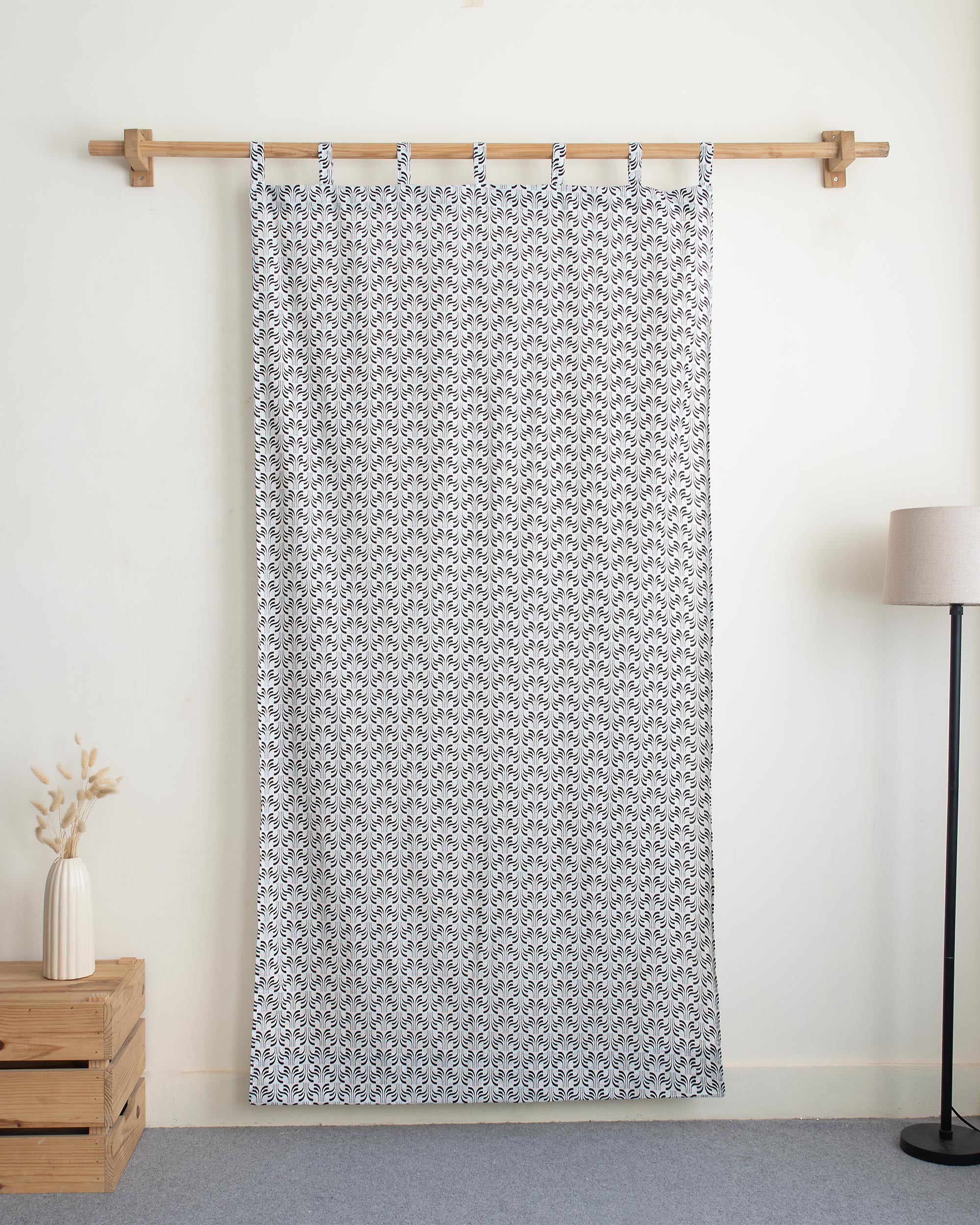 India Organic Cotton Block Printed Curtains for Home Decor