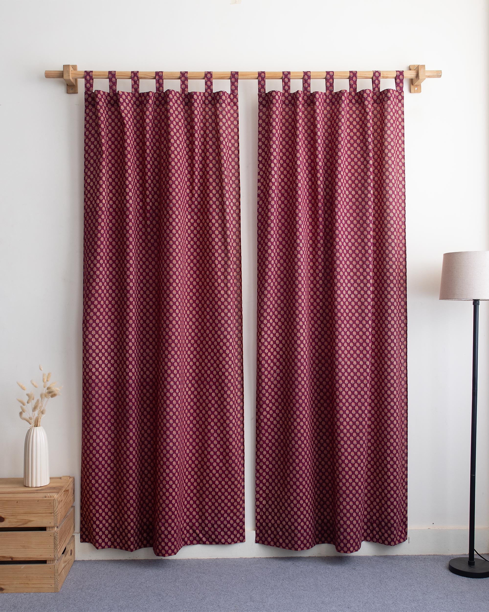 Indian Block Print Cotton Curtains Perfect for Home Decor