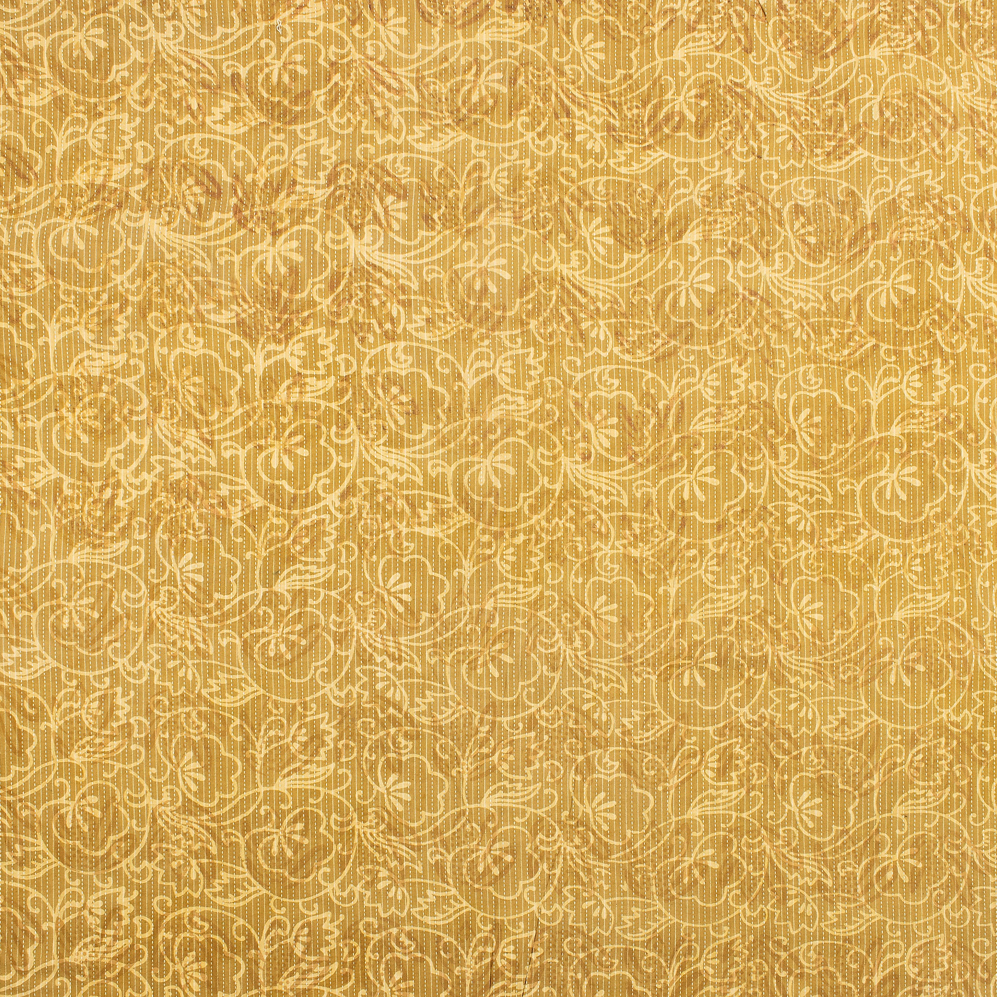 Indian Block Printed Handmade Dabu Kantha Fabric By The Yard