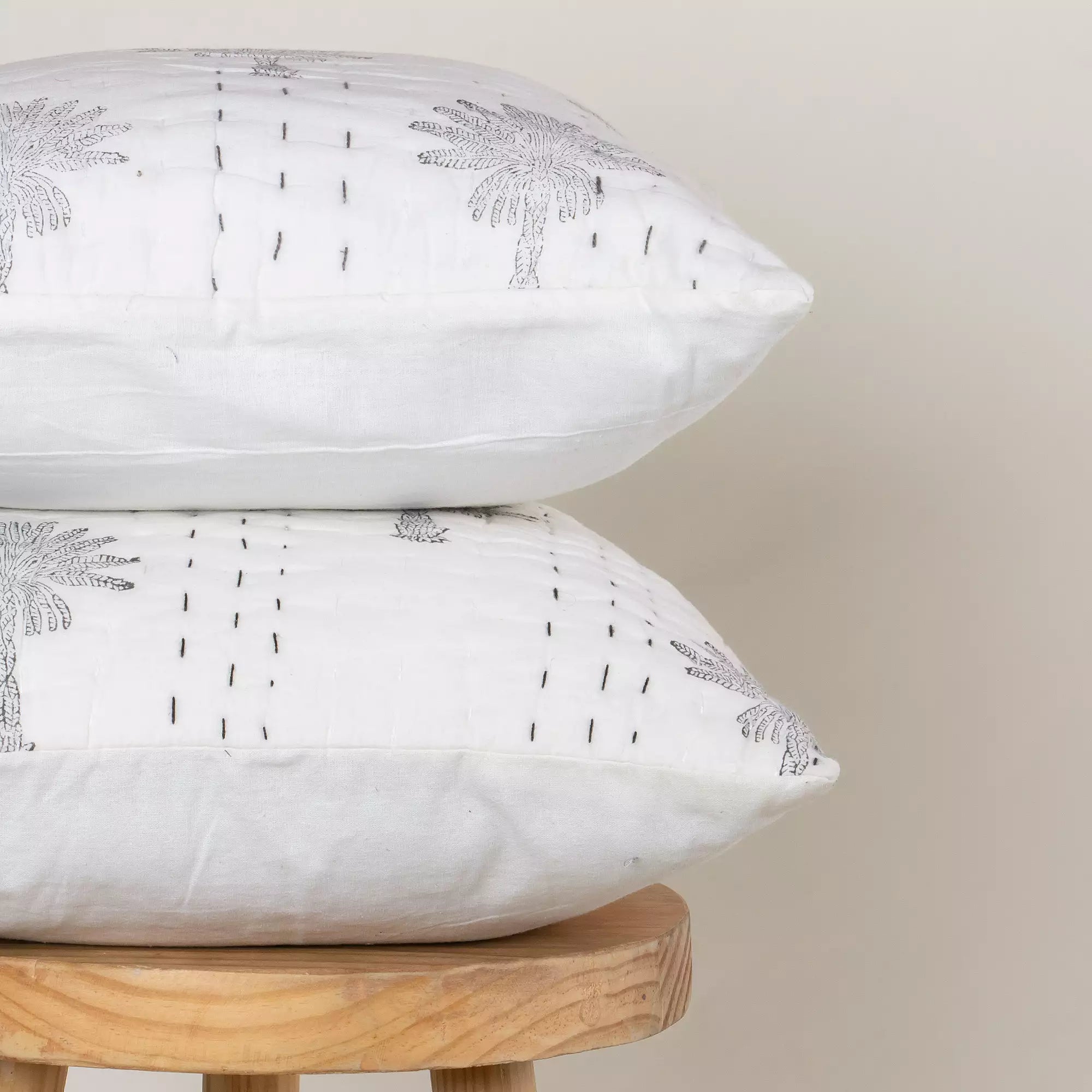 Indian Cotton Quilted Kantha Cushion Covers