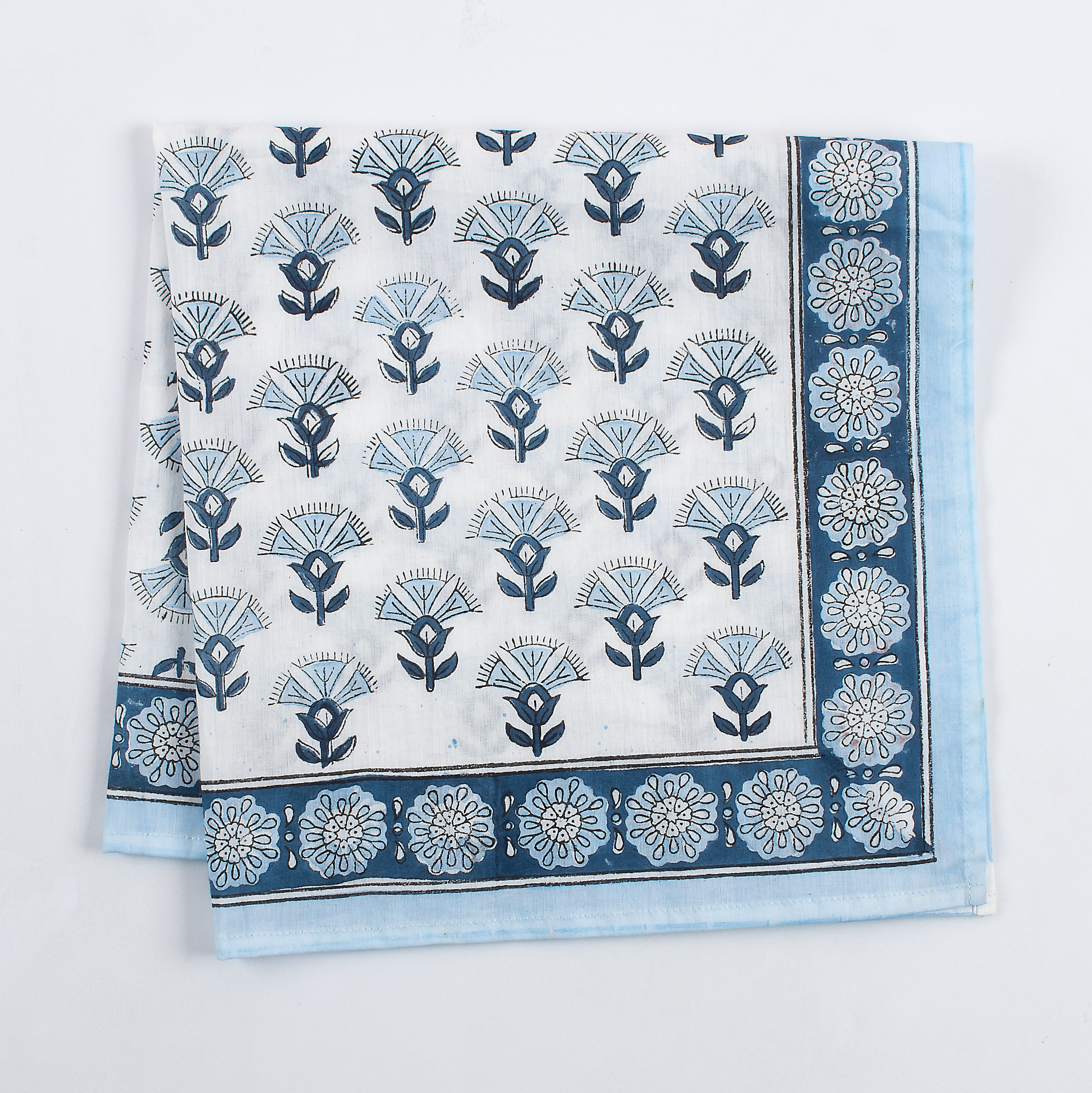Indian Hand Block Printed Cotton Bandanas For Men & Women&
