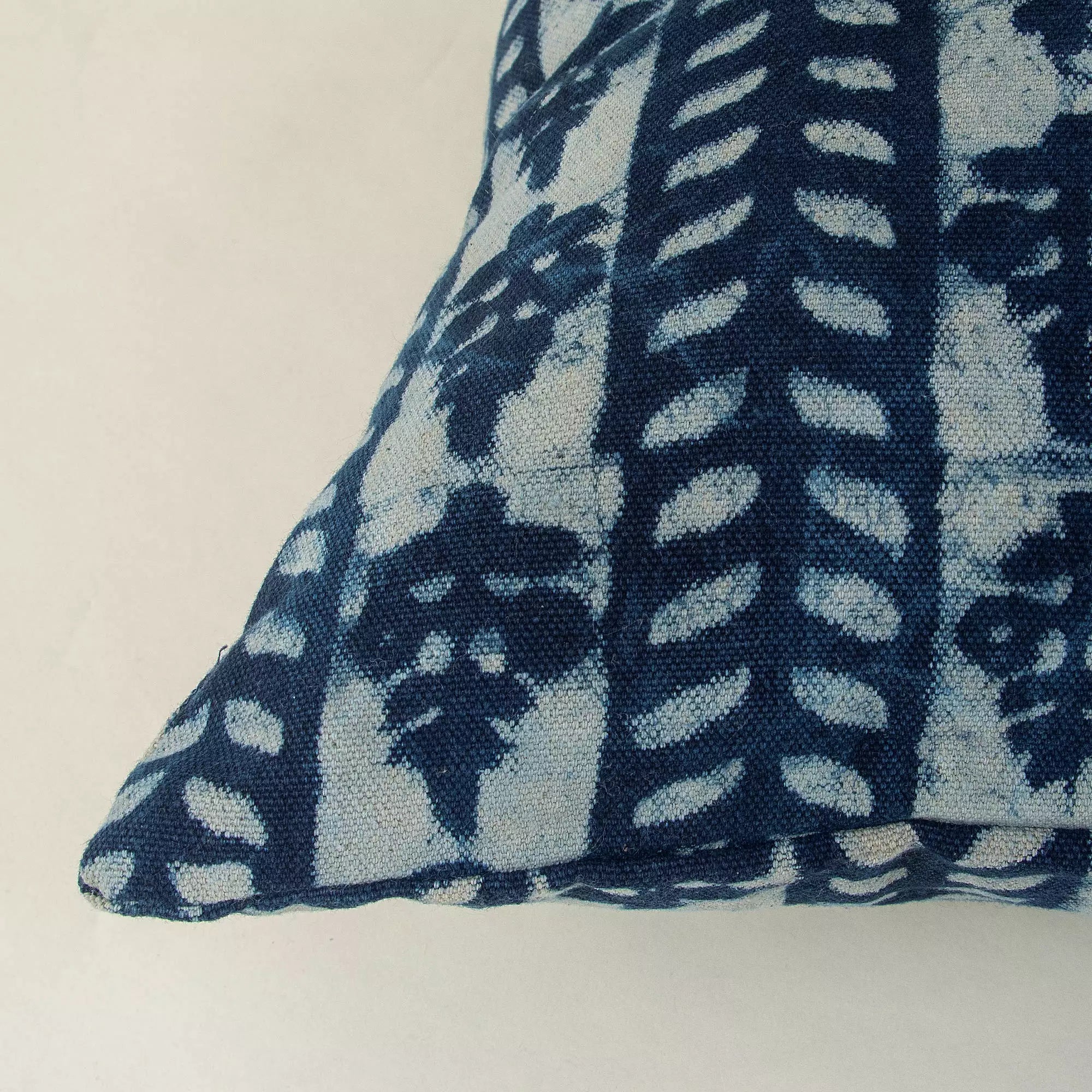 Indian Hand Block Printed Cotton Canvas Cushion Cover