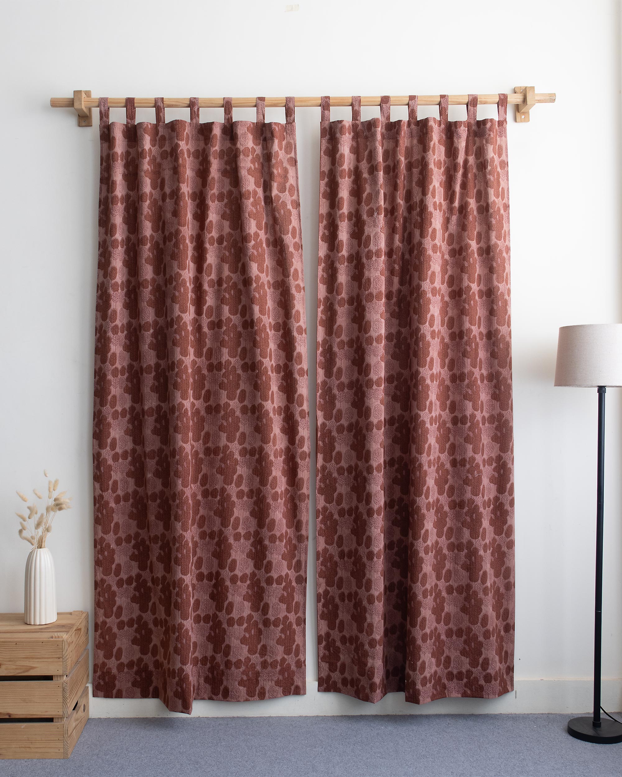Indian Handcrafted Organic Cotton Curtains for Room Decor