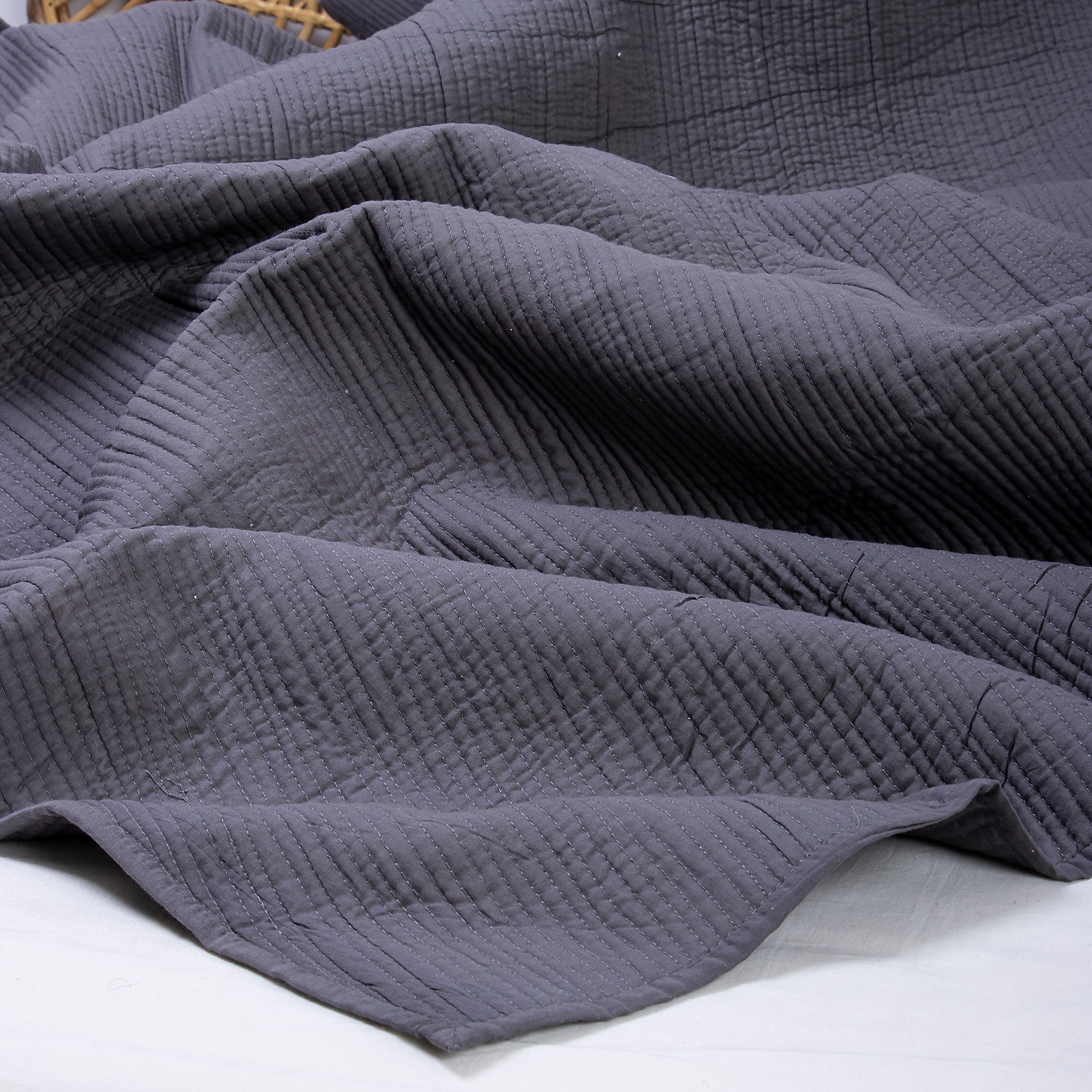 Indian Pure Cotton Machine Quilt with Pillow Cover