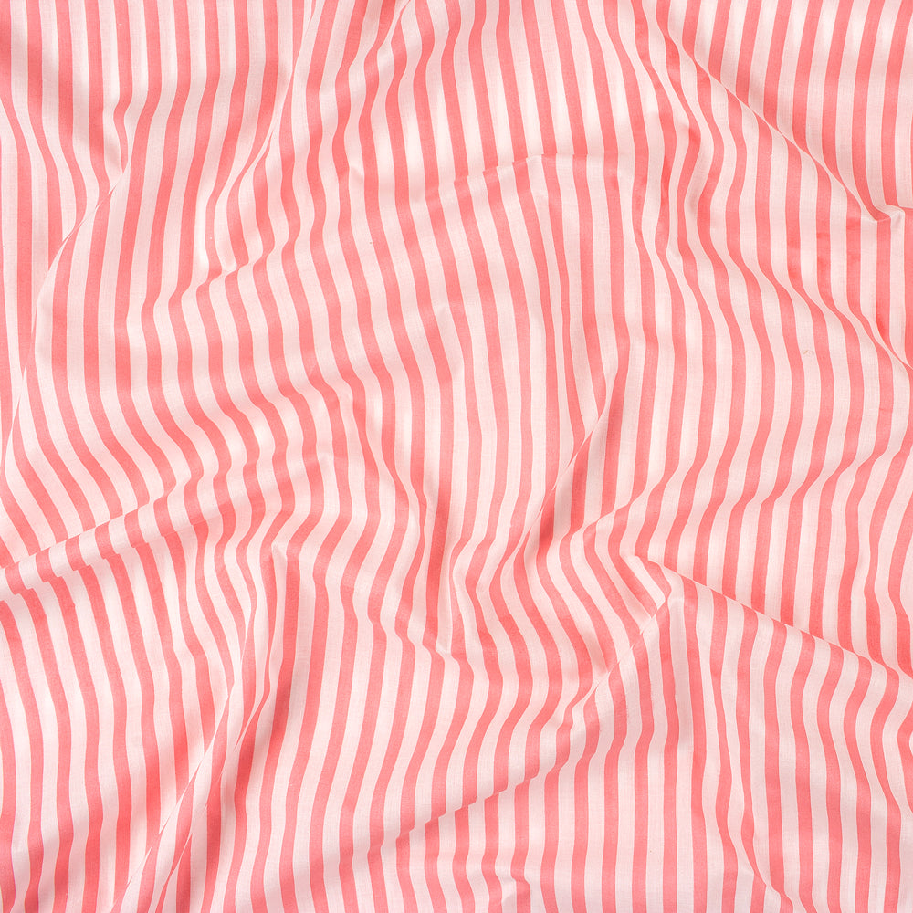 Indian Striped Hand Block Print Cotton Fabric