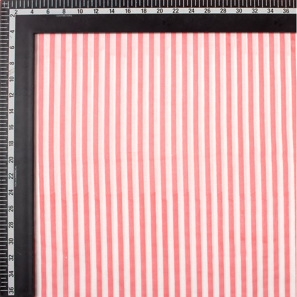 Indian Striped Hand Block Print Cotton Fabric