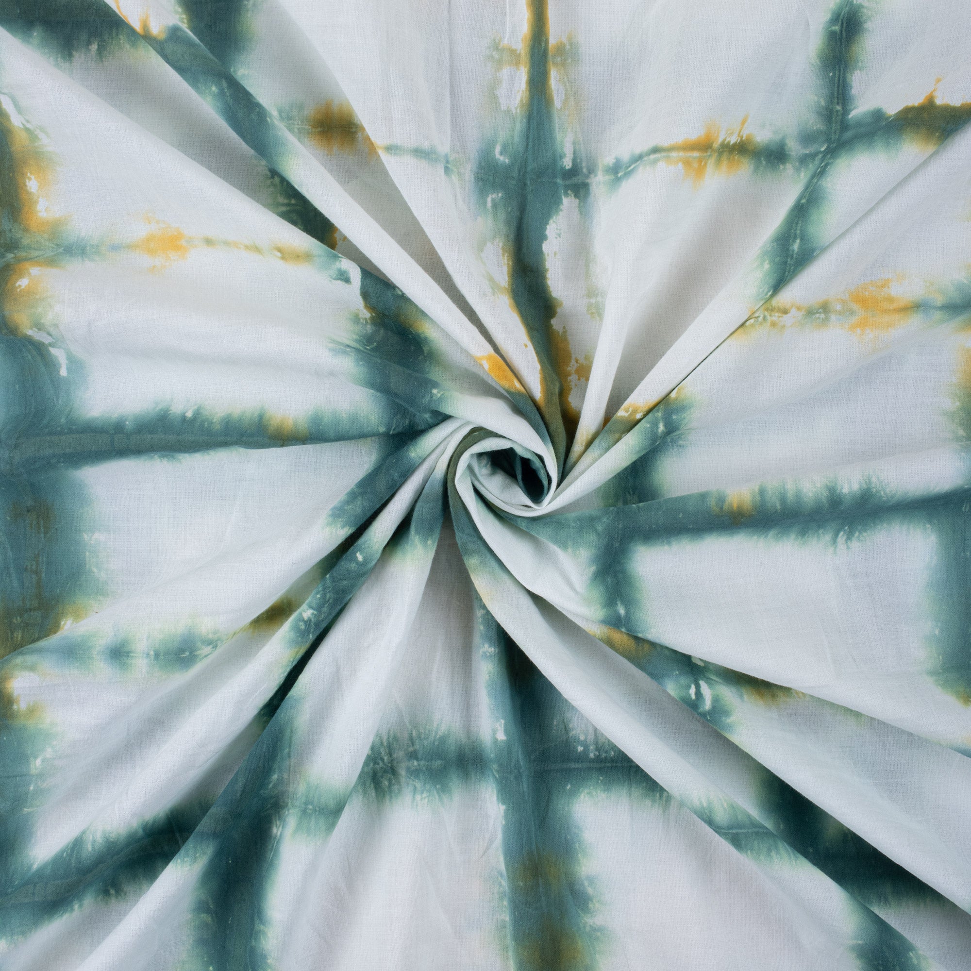 Indian Tie Dye Handmade Check Design Sewing Fabrics