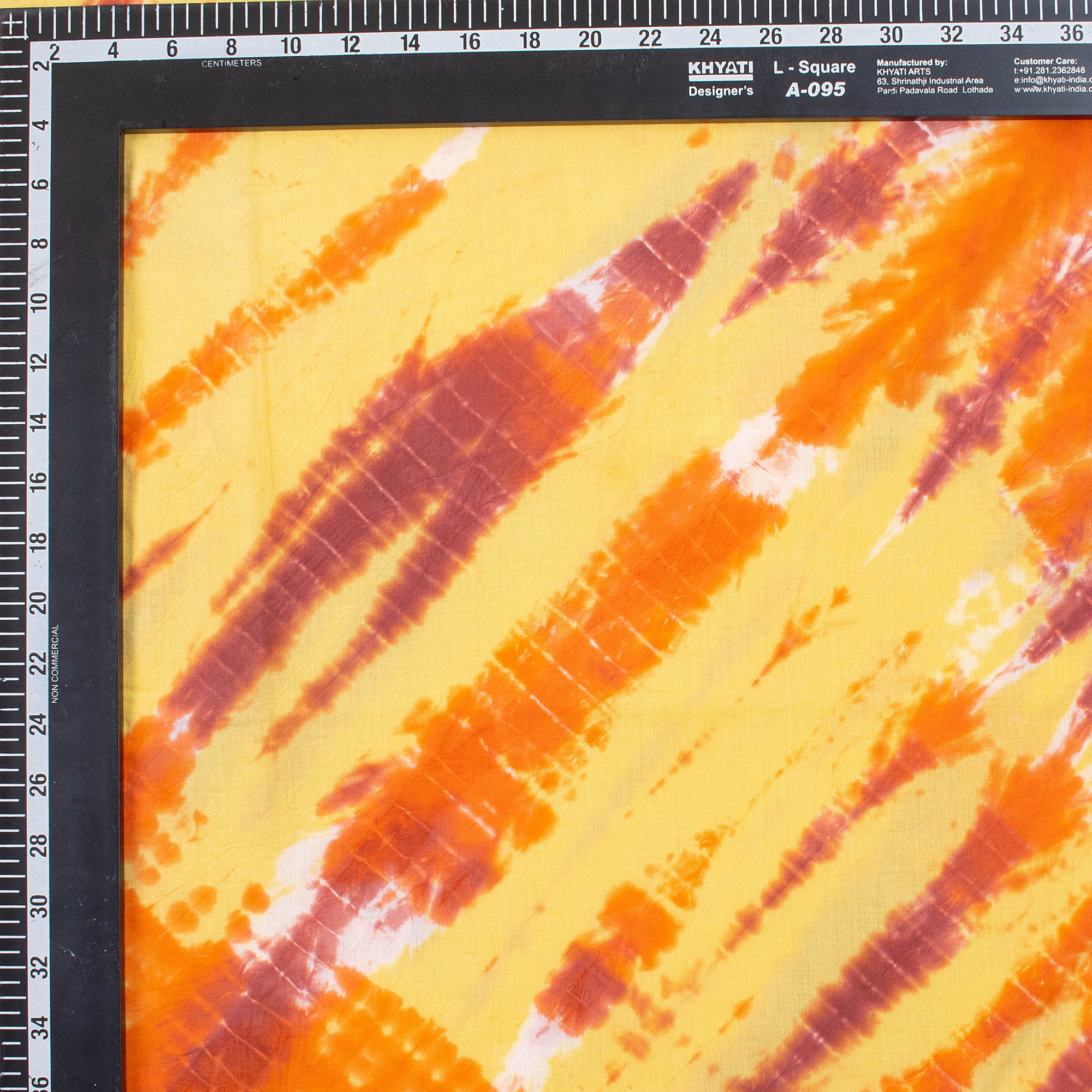 Indian Yellow Tie Dye Cotton Shibori Fabric