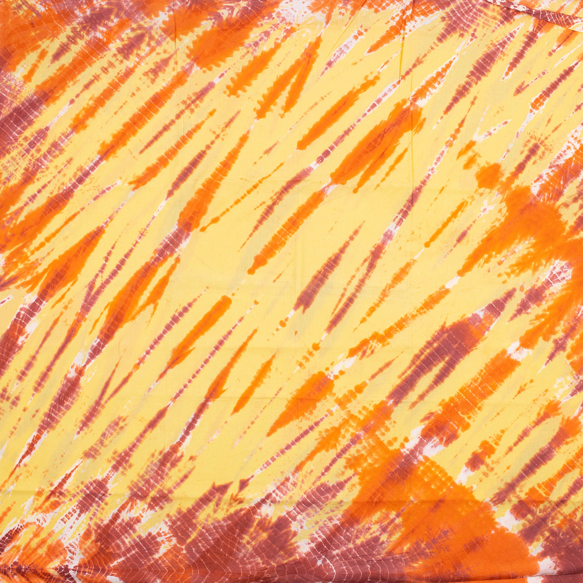 Indian Yellow Tie Dye Cotton Shibori Fabric